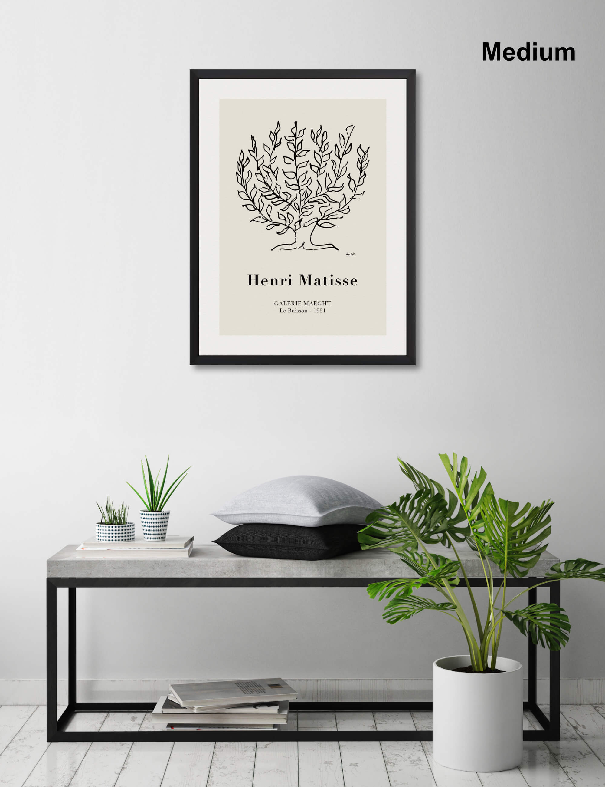Le Platane Galerie Maeght by Henri Matisse Wall Art for Living Room