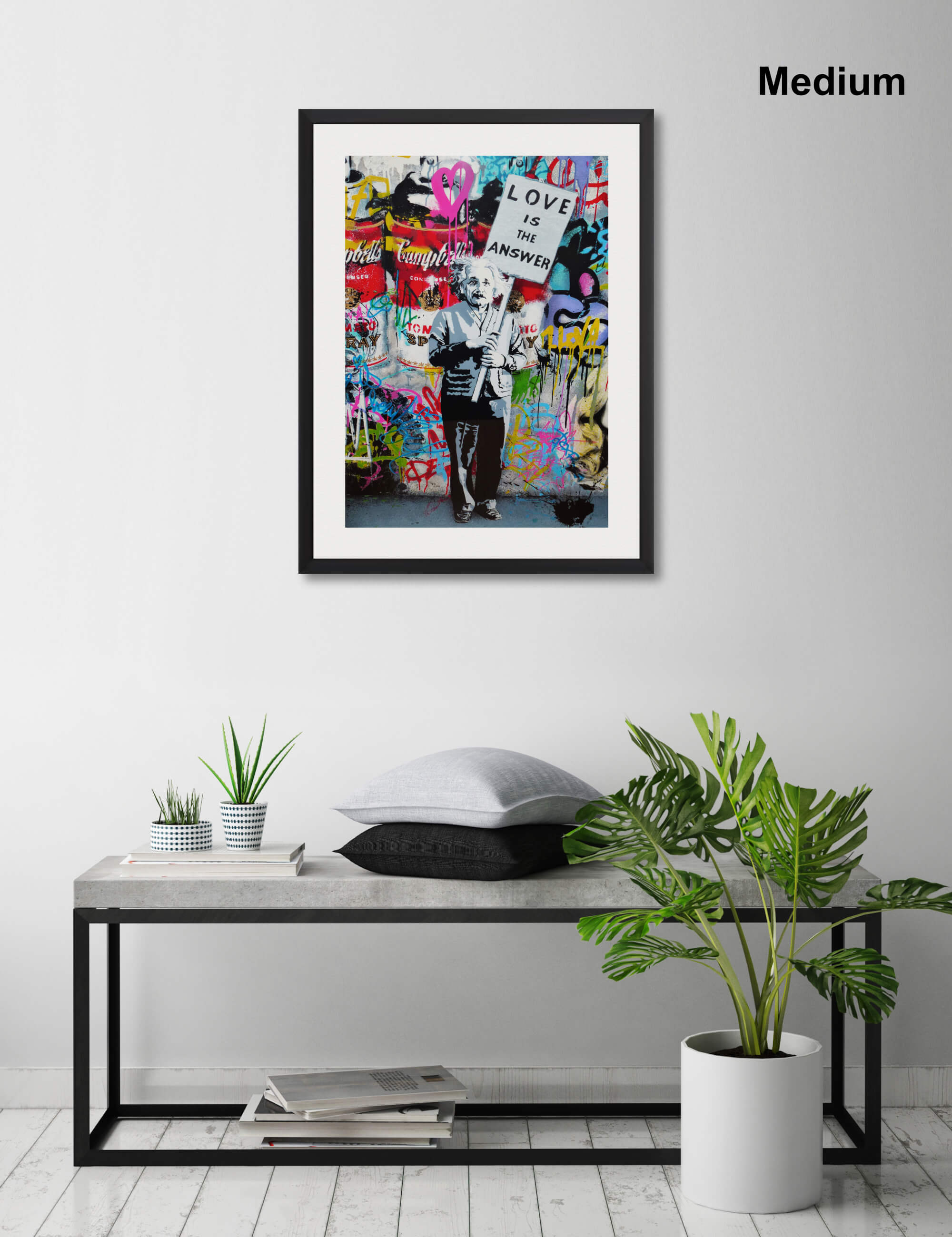 Love Is The Answer by Mr Brainwash Wall Art for Living Room