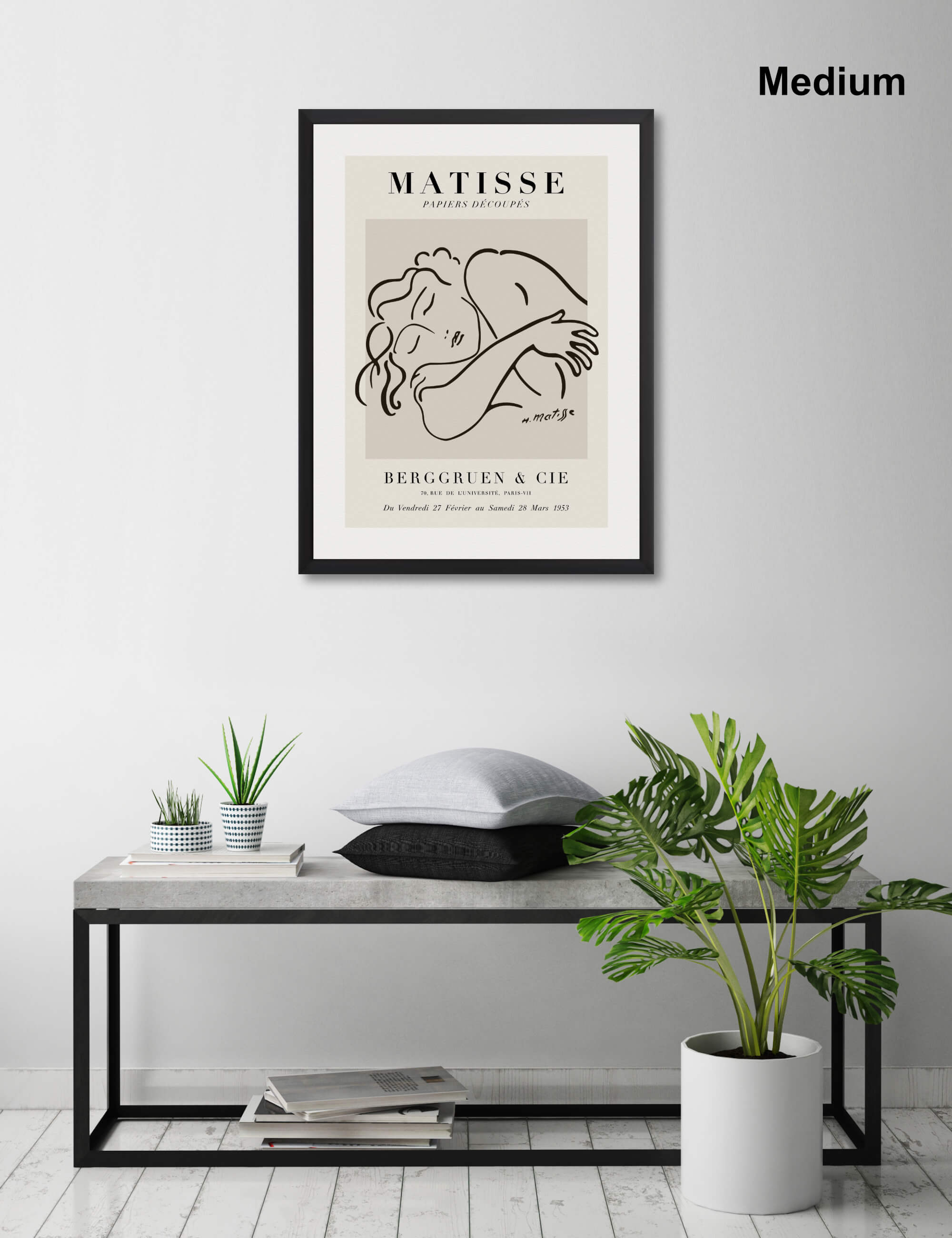 Matisse Sleeping Woman Wall Art for Living Room