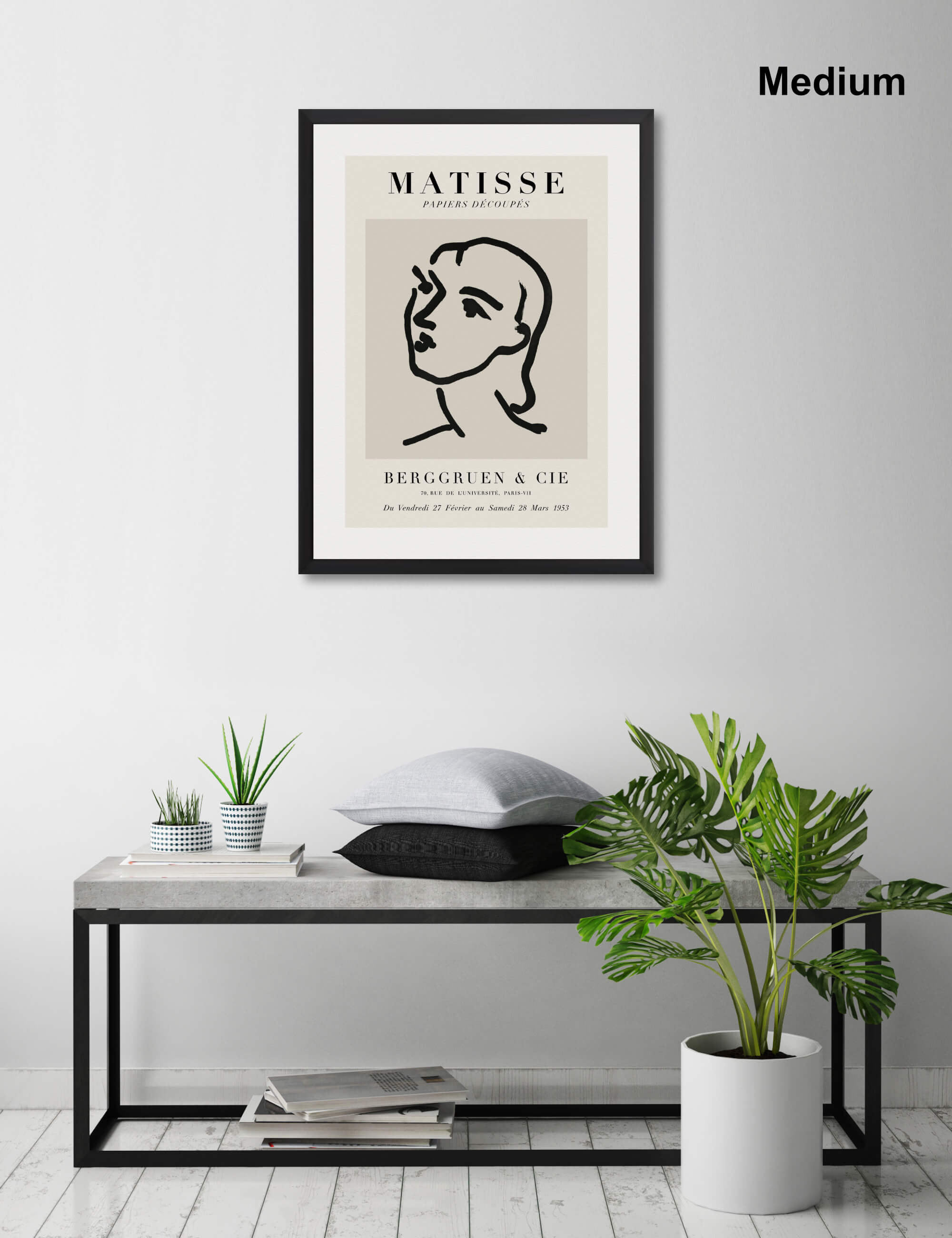 Nadia Aux Cheveux Lisses by Henri Matisse Wall Art for Living Room