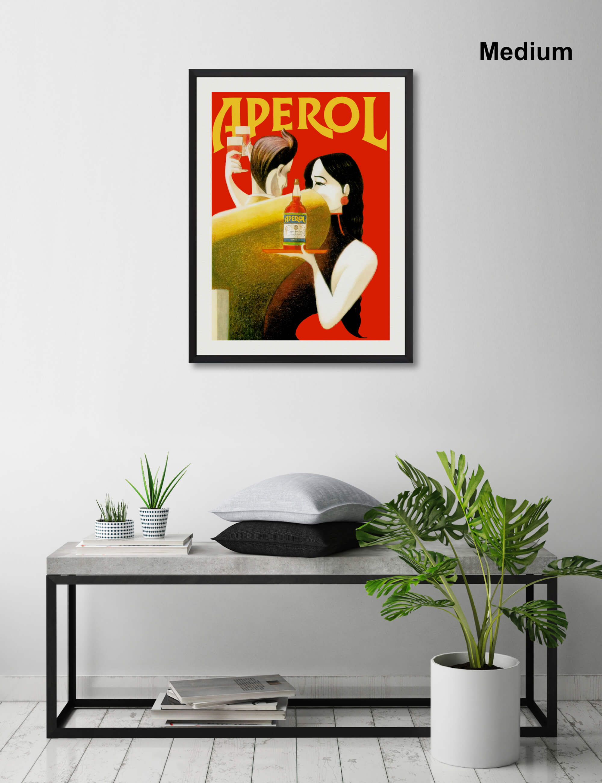 Aperol Rendez Vous by Lorenzo Mattotti Wall Art for Living Room