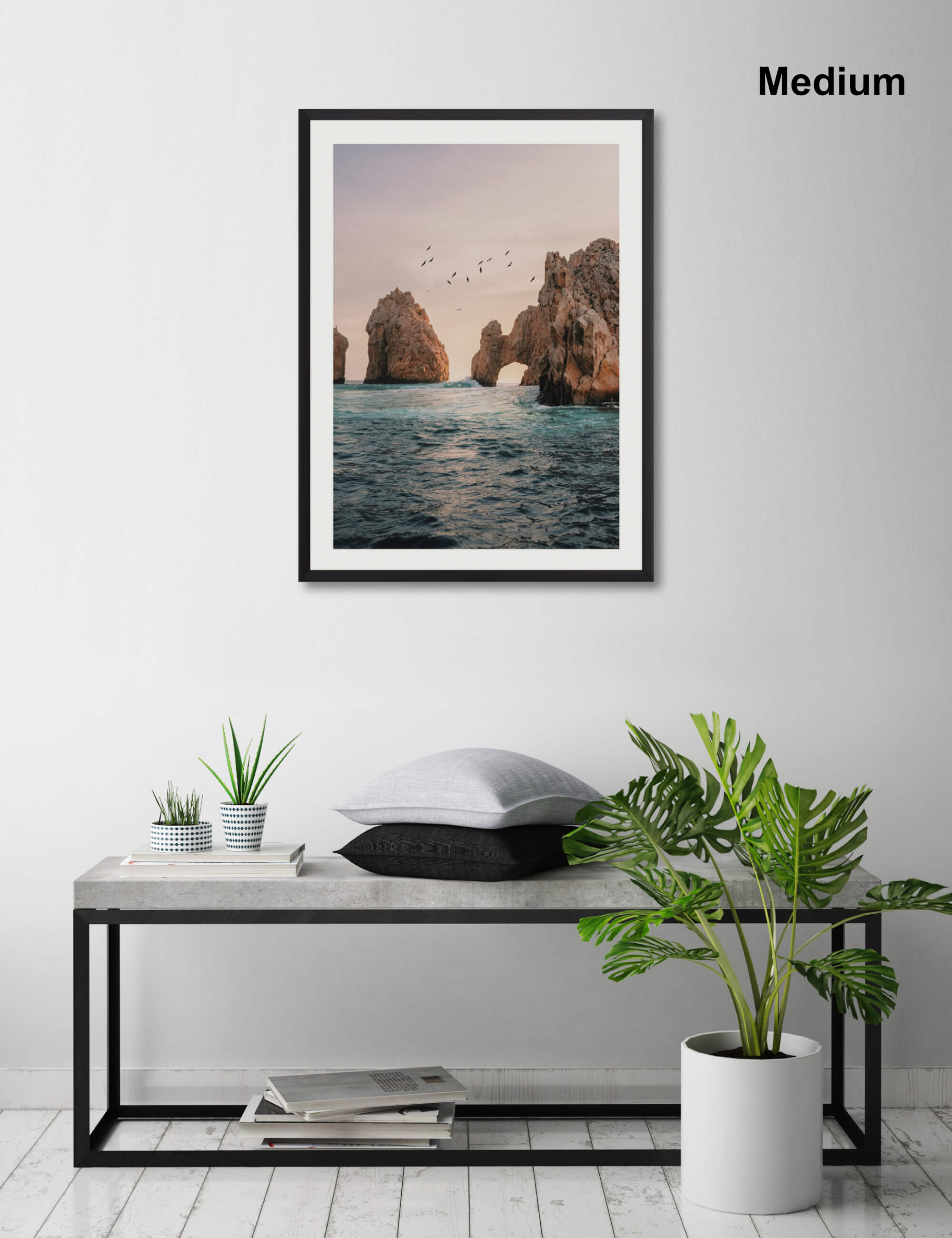 Capri Rock Sunset Wall Art for Living Room