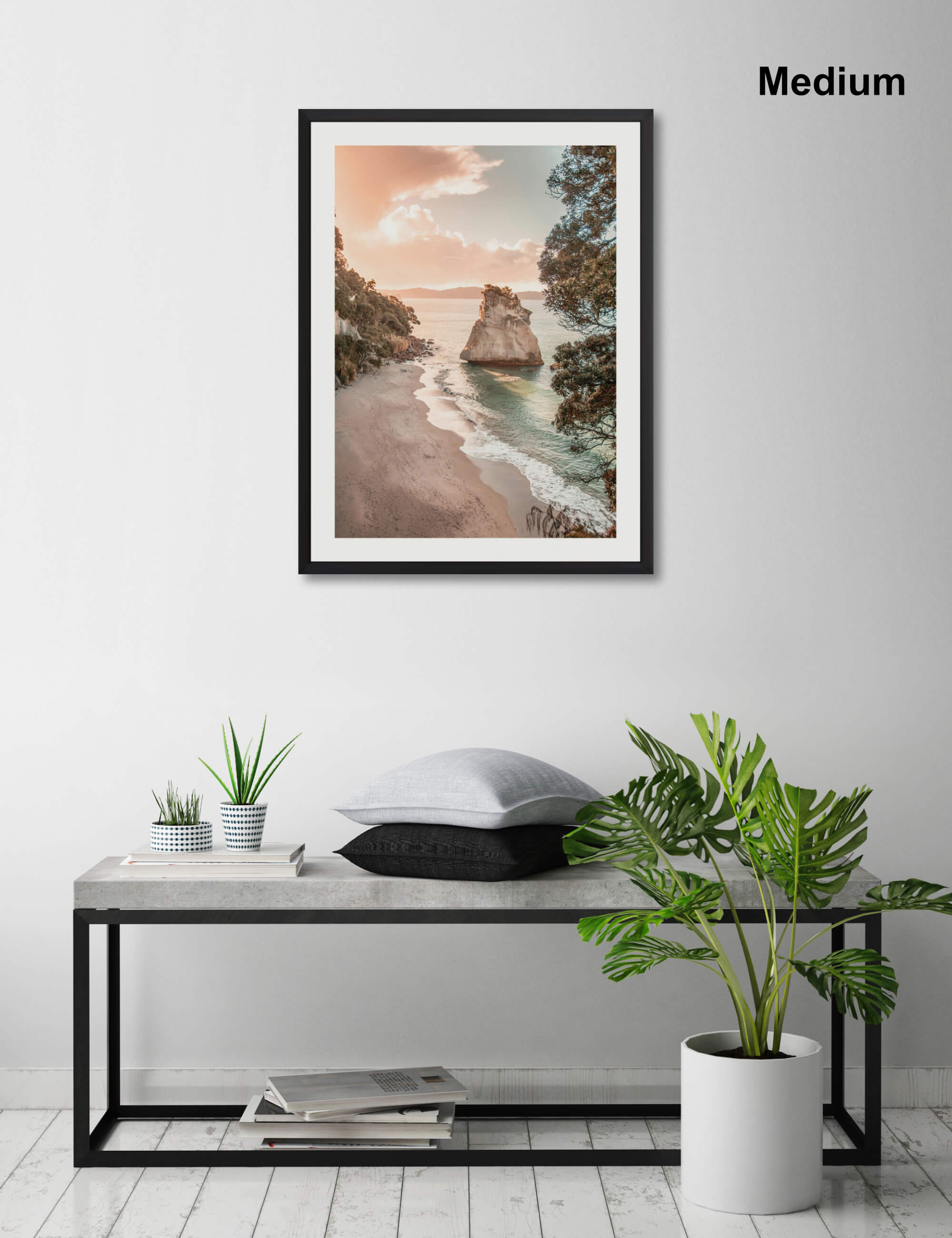 Cathedral Cove Sunset by Zac Harris Wall Art for Living Room