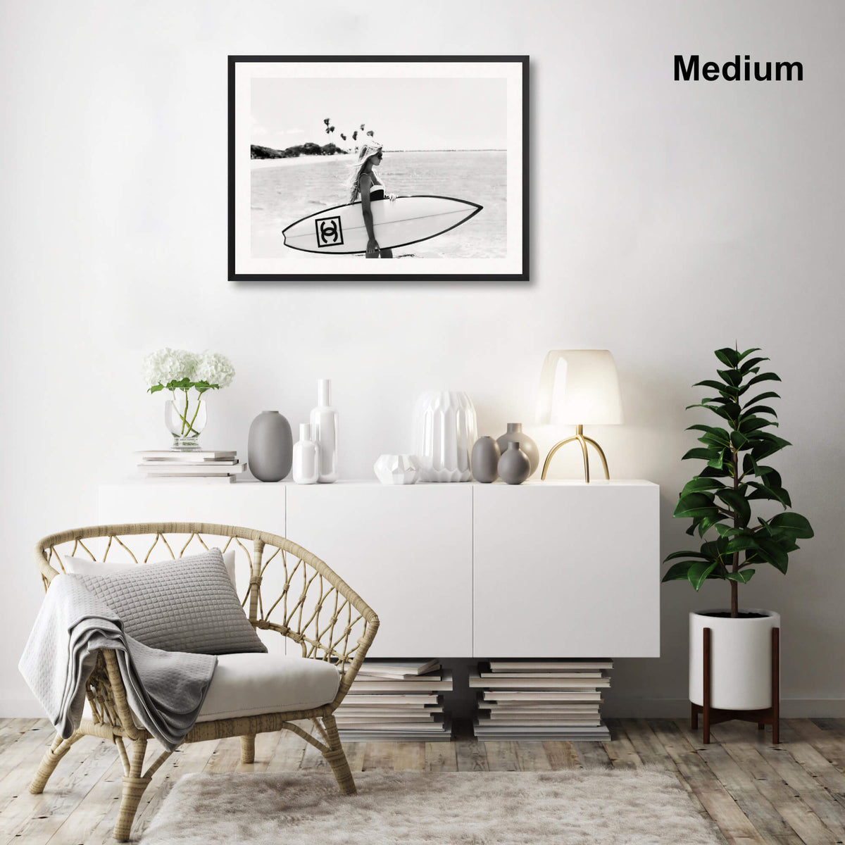 Chanel Surfer Wall Art for Living Room