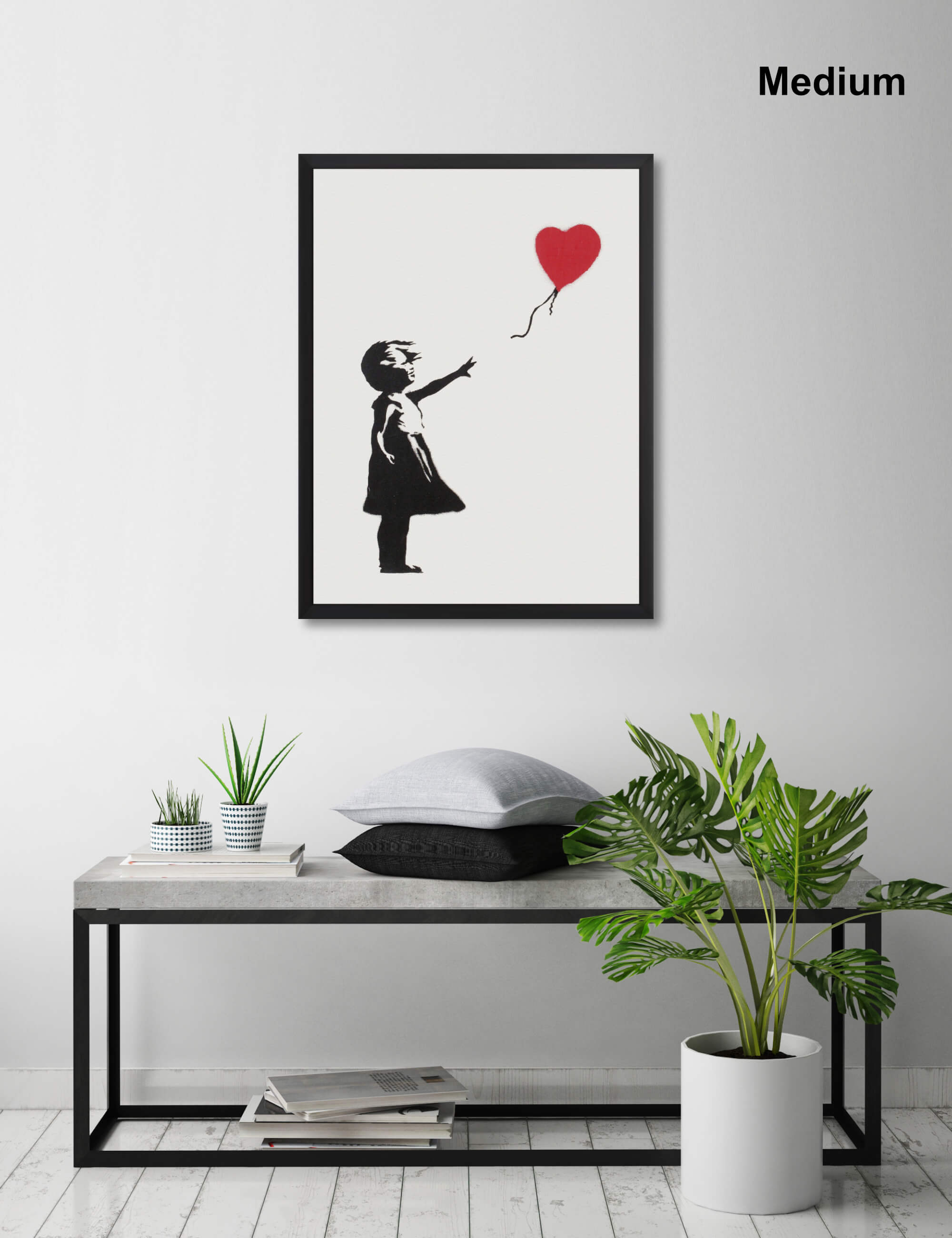Girl With Balloon by Banksy Wall Art for Living Room