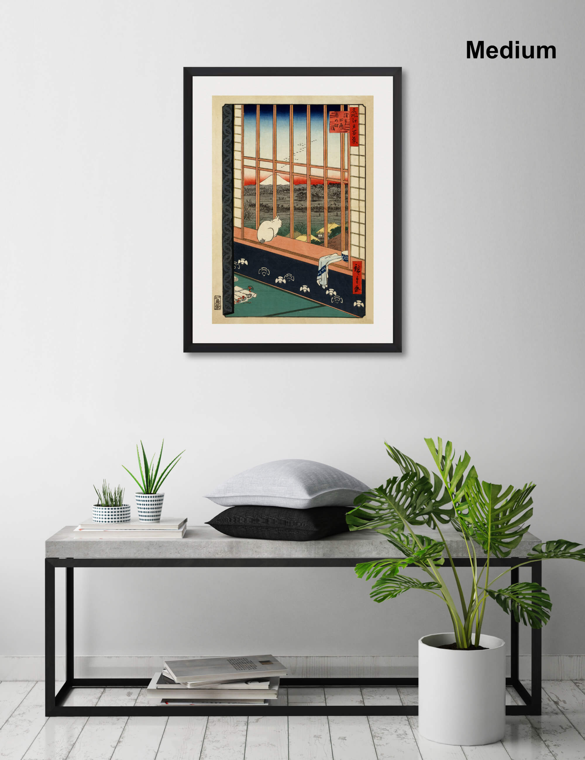 Ricefields and Torinomachi Festival by Utagawa Hiroshige Wall Art for Living Room