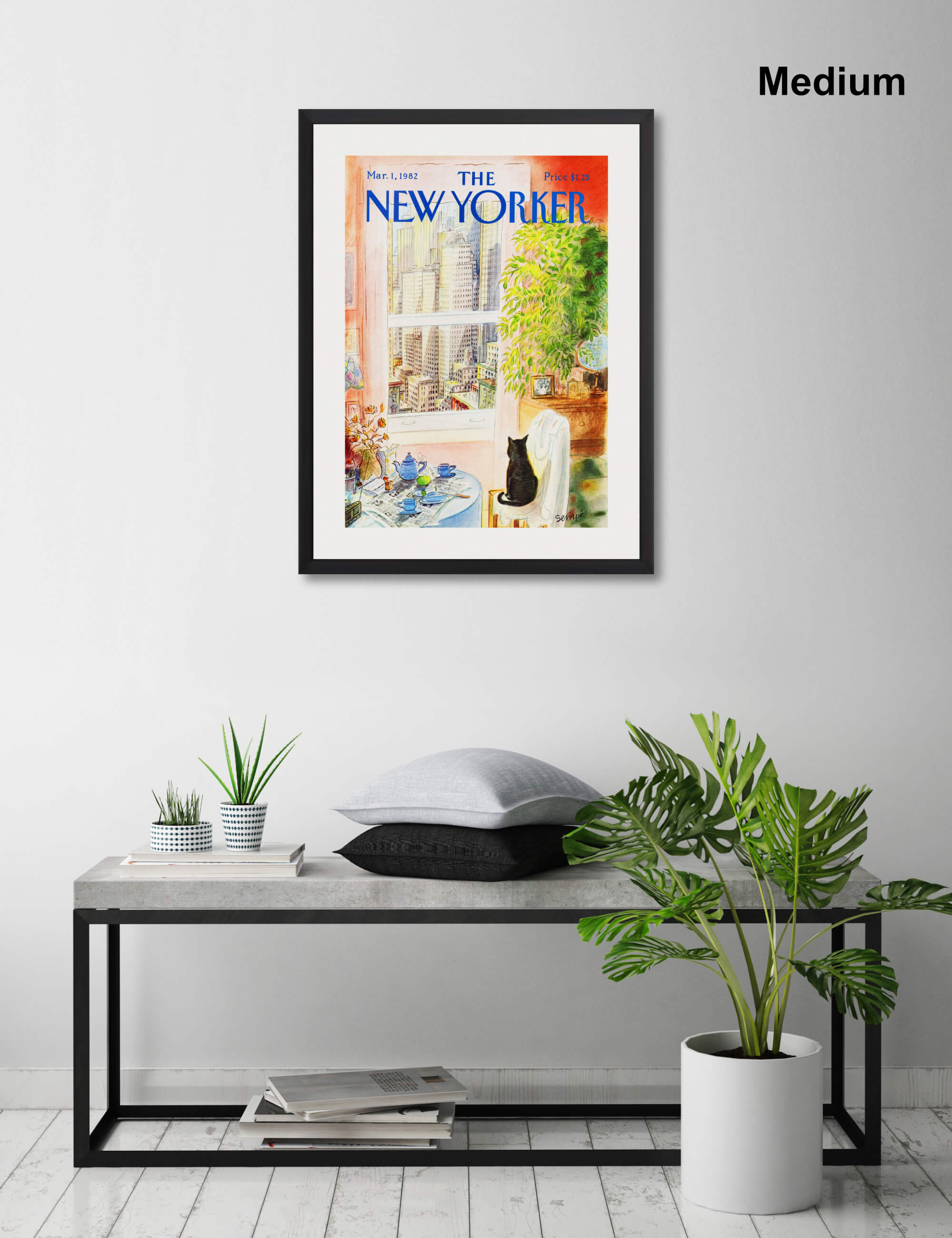 The New Yorker by Jean-Jacques Sempe Wall Art for Living Room