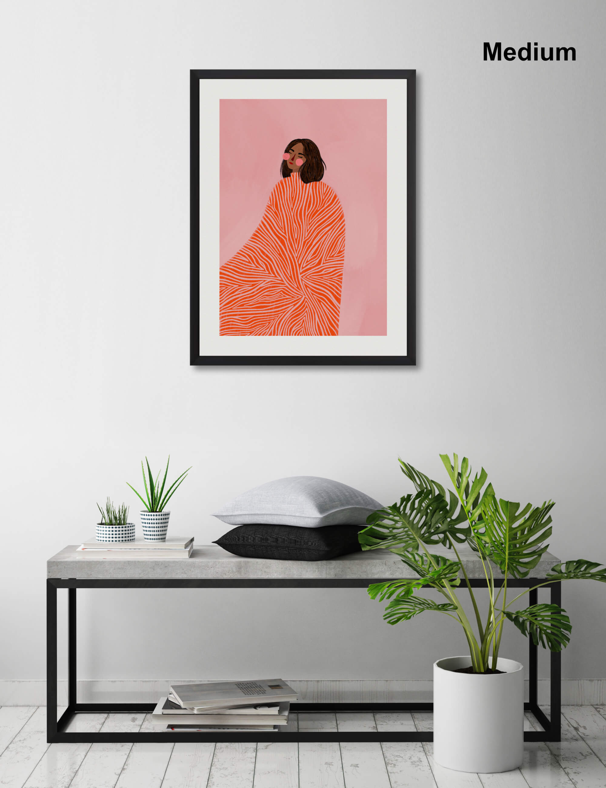 The Woman With The Swirls by Bea Müller Wall Art for Living Room