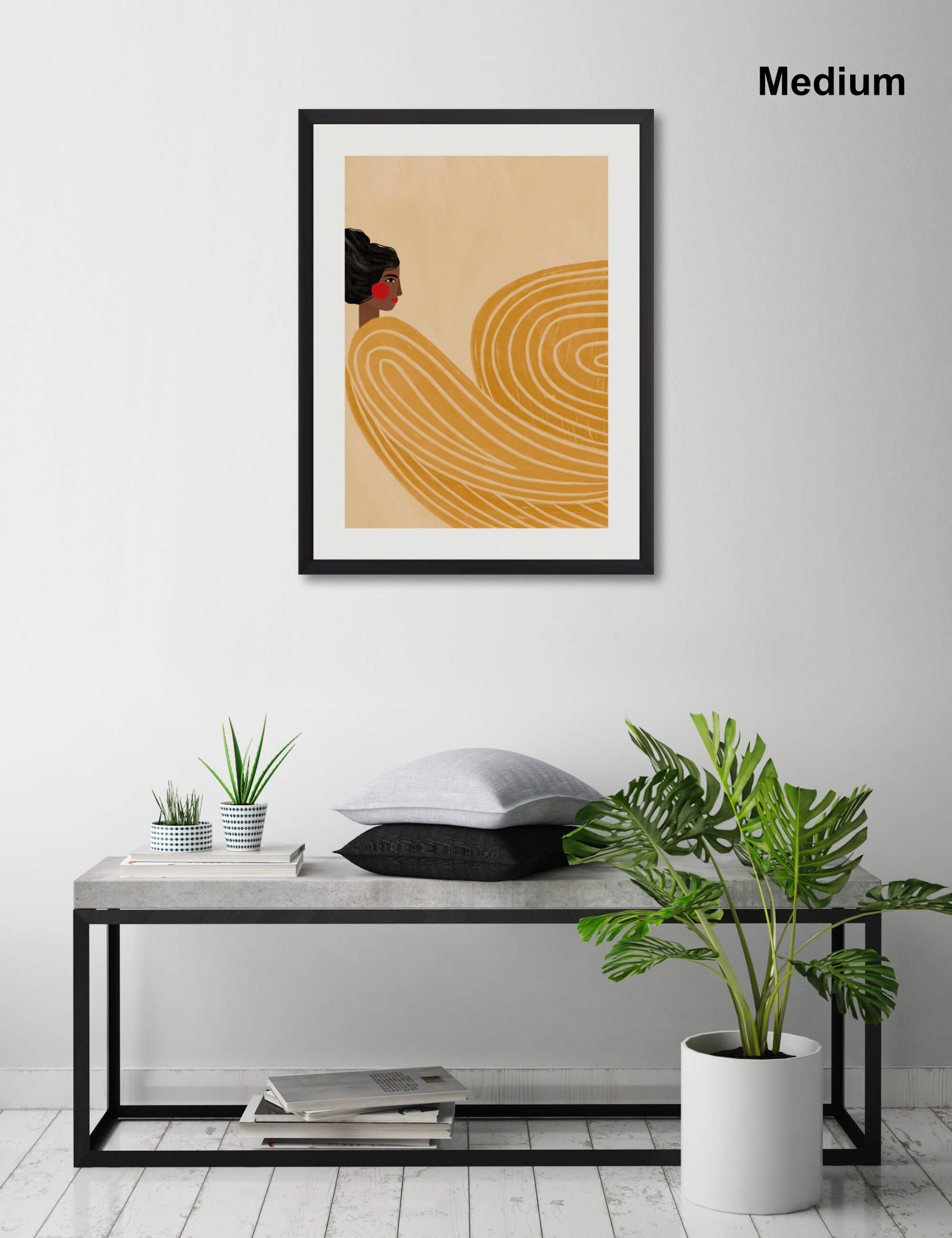 The Woman With The Yellow Dress Wall Art for Living Room