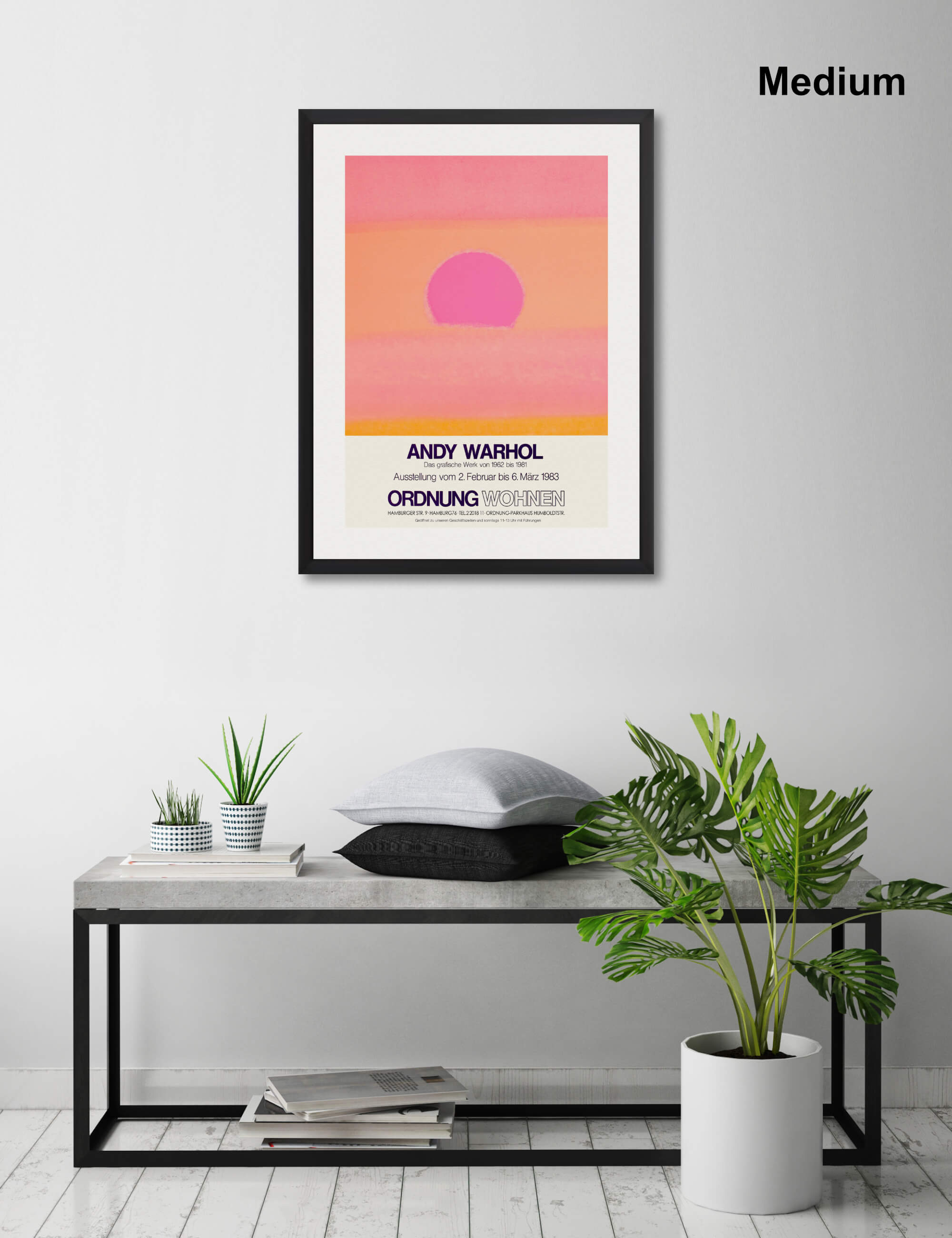 Warhol Ordnung Wohnen Sunset by Andy Warhol Wall Art for Living Room