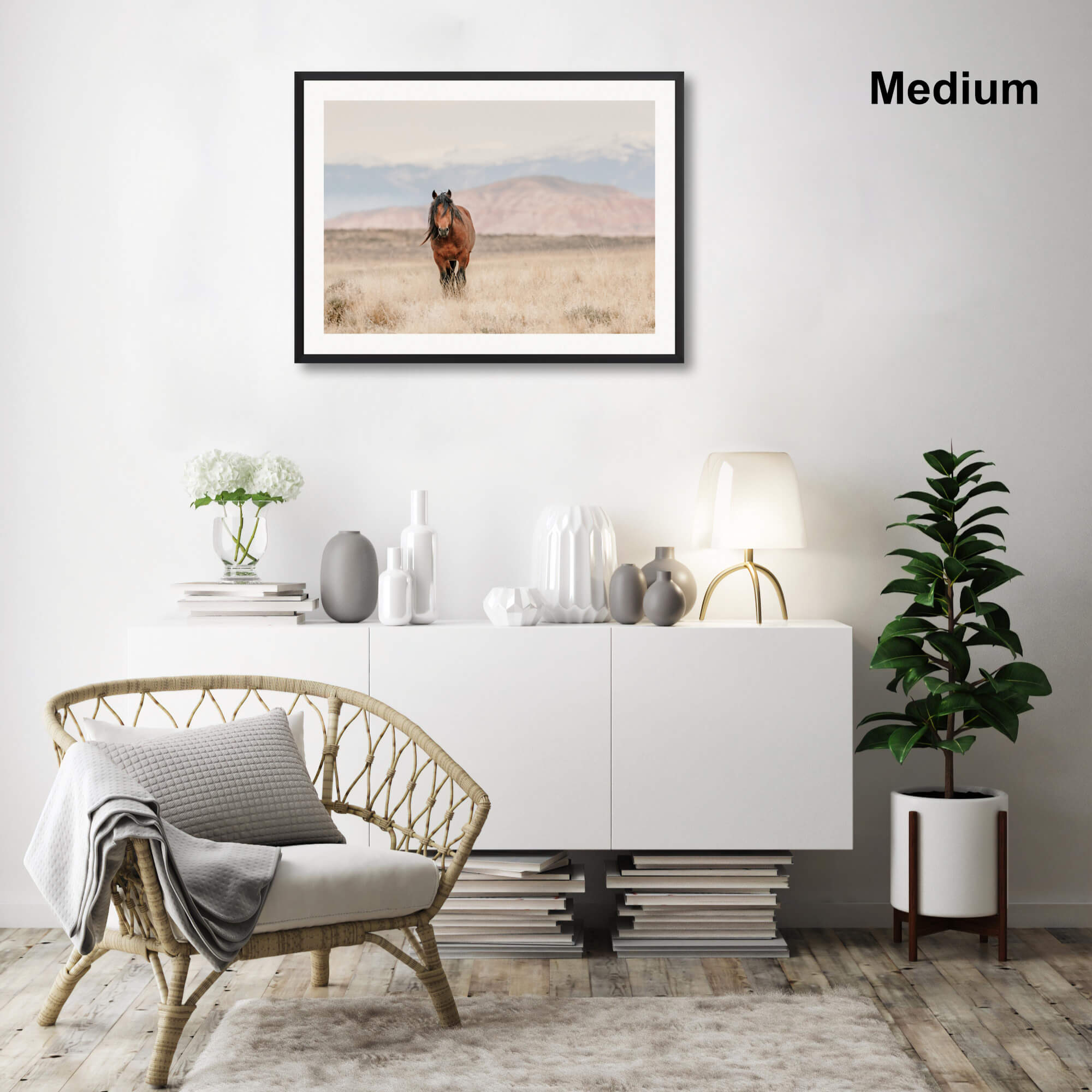 Wild Horse Wall Art for Living Room