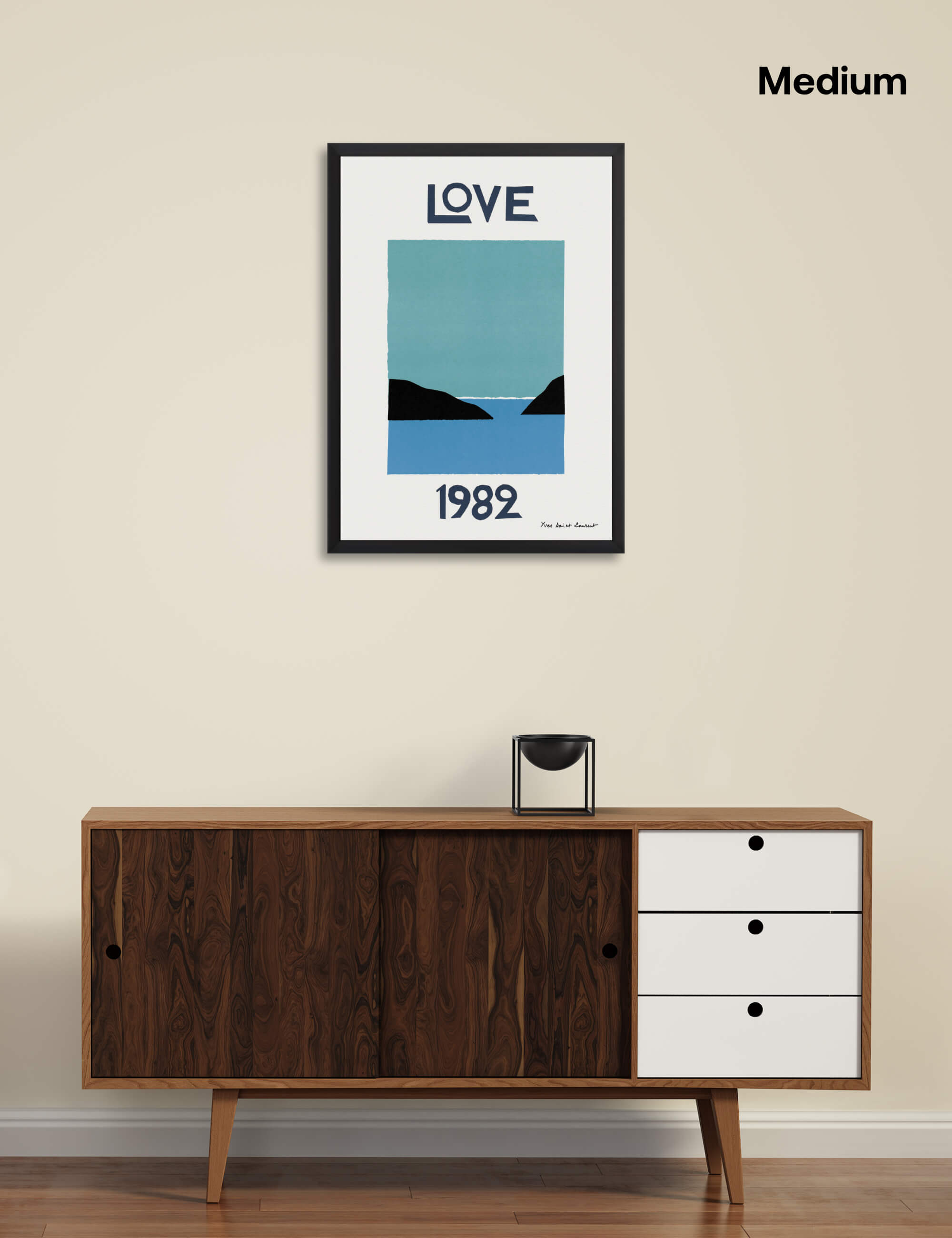 Yves Saint Laurent Love 1982 Wall Art for Living Room