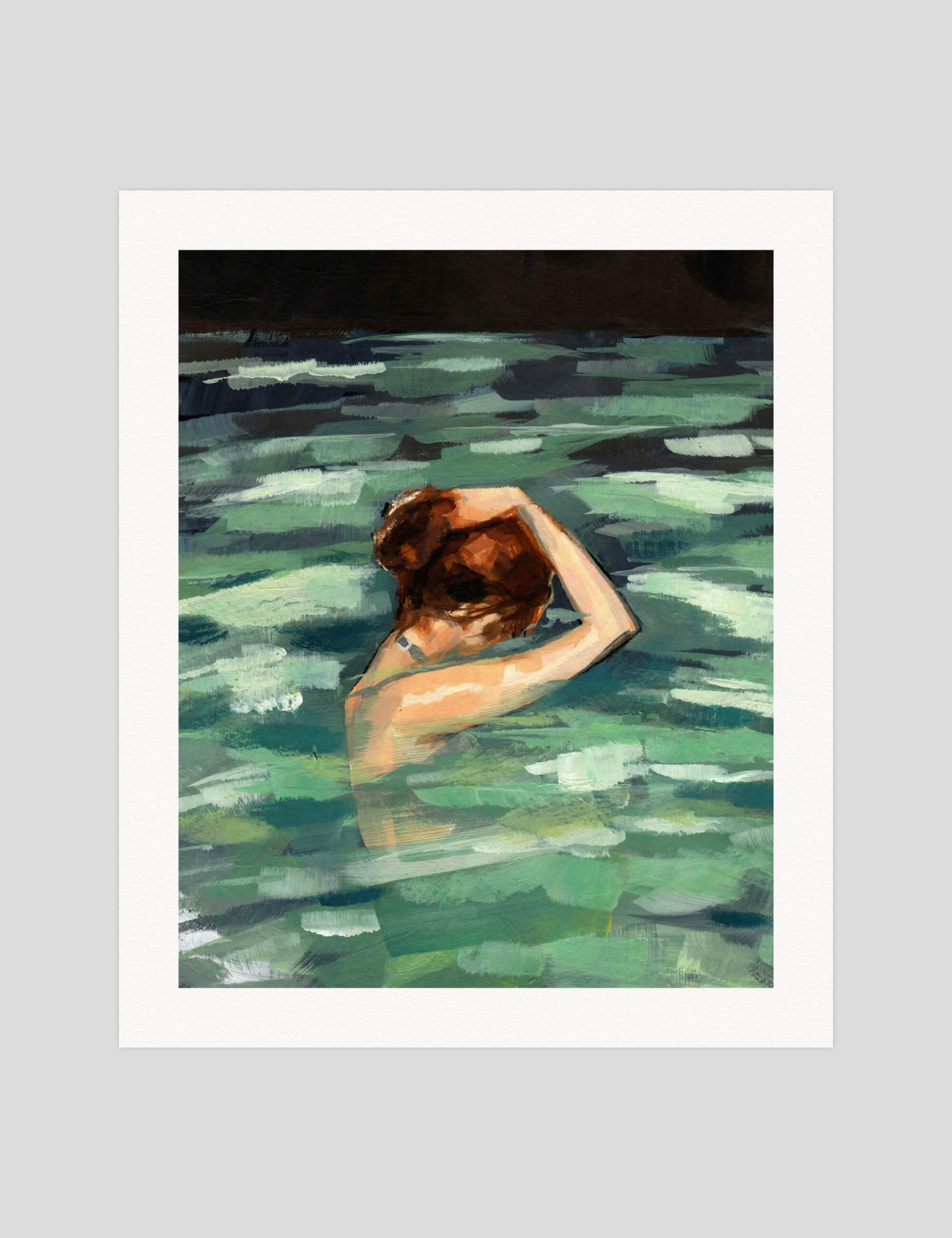 Clare Elsaesser My Home Is The Sea gallery quality art print produced using 100% cotton rag textured art paper and pigment based archival inks in New Zealand.