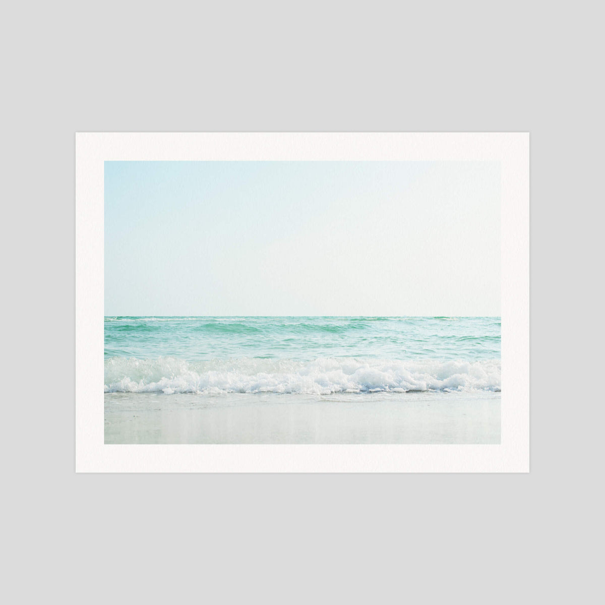 Ocean View gallery quality art print produced using 100% cotton rag textured art paper and pigment based archival inks in New Zealand.