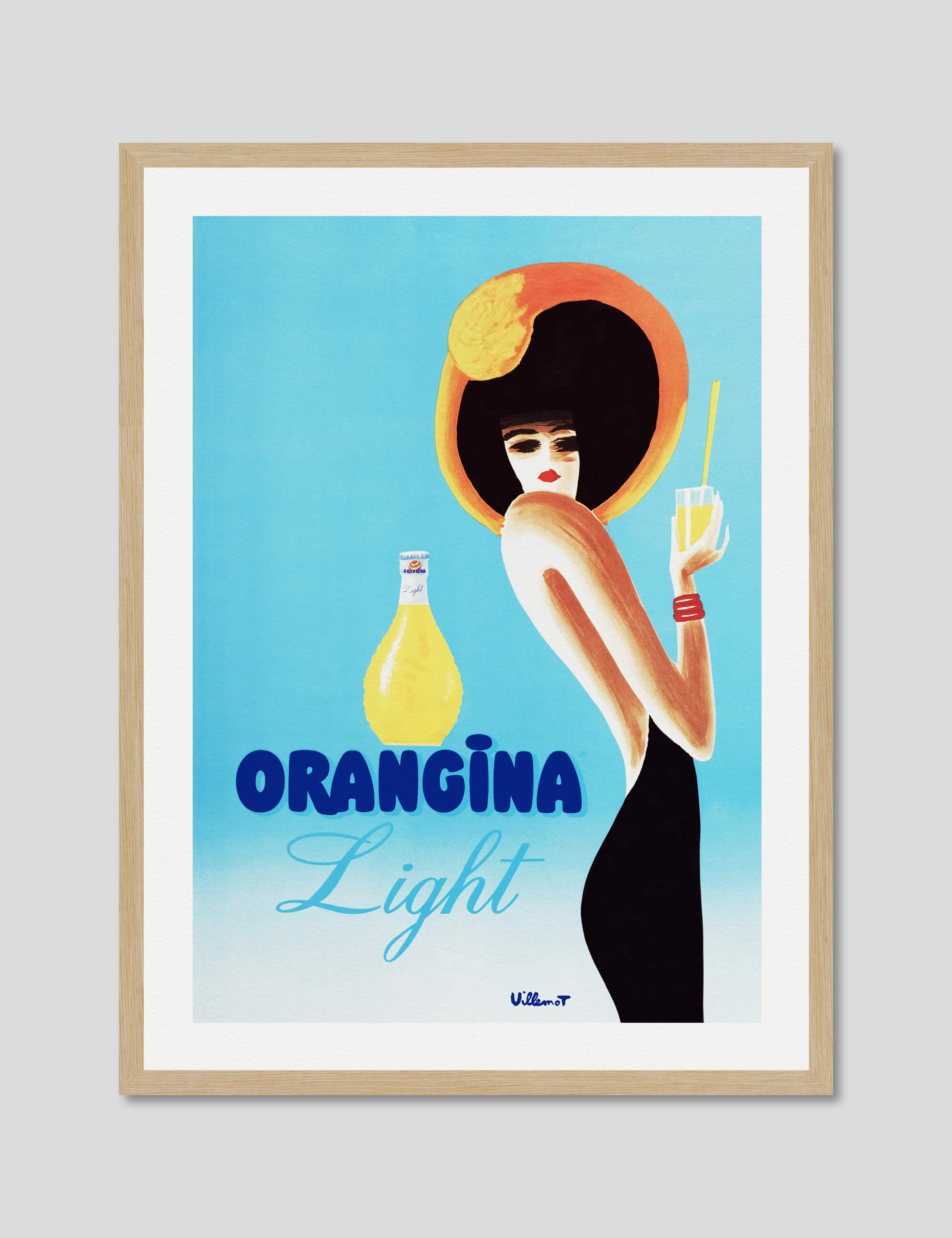 Orangina Light Art Print by Bernard Villemot | Pop Motif