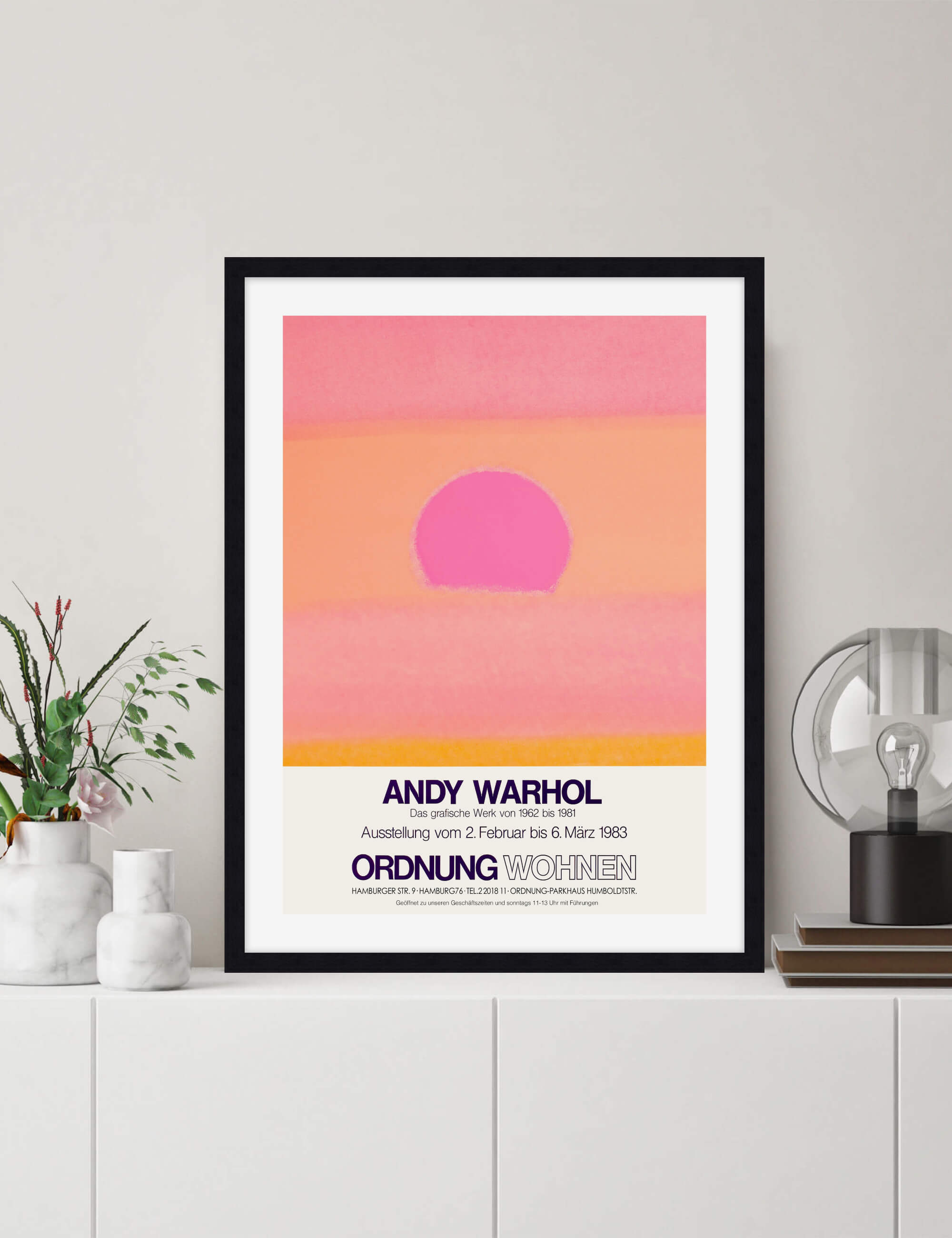 Warhol Ordnung Wohnen 1983 by Andy Warhol Wall Art