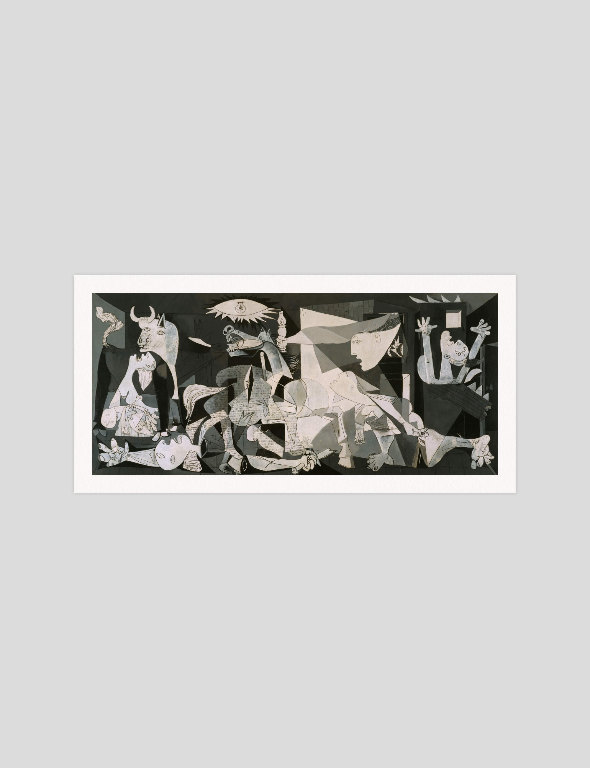 Pablo Picasso Guernica gallery quality art print produced using 100% cotton rag textured art paper and pigment based archival inks in New Zealand.