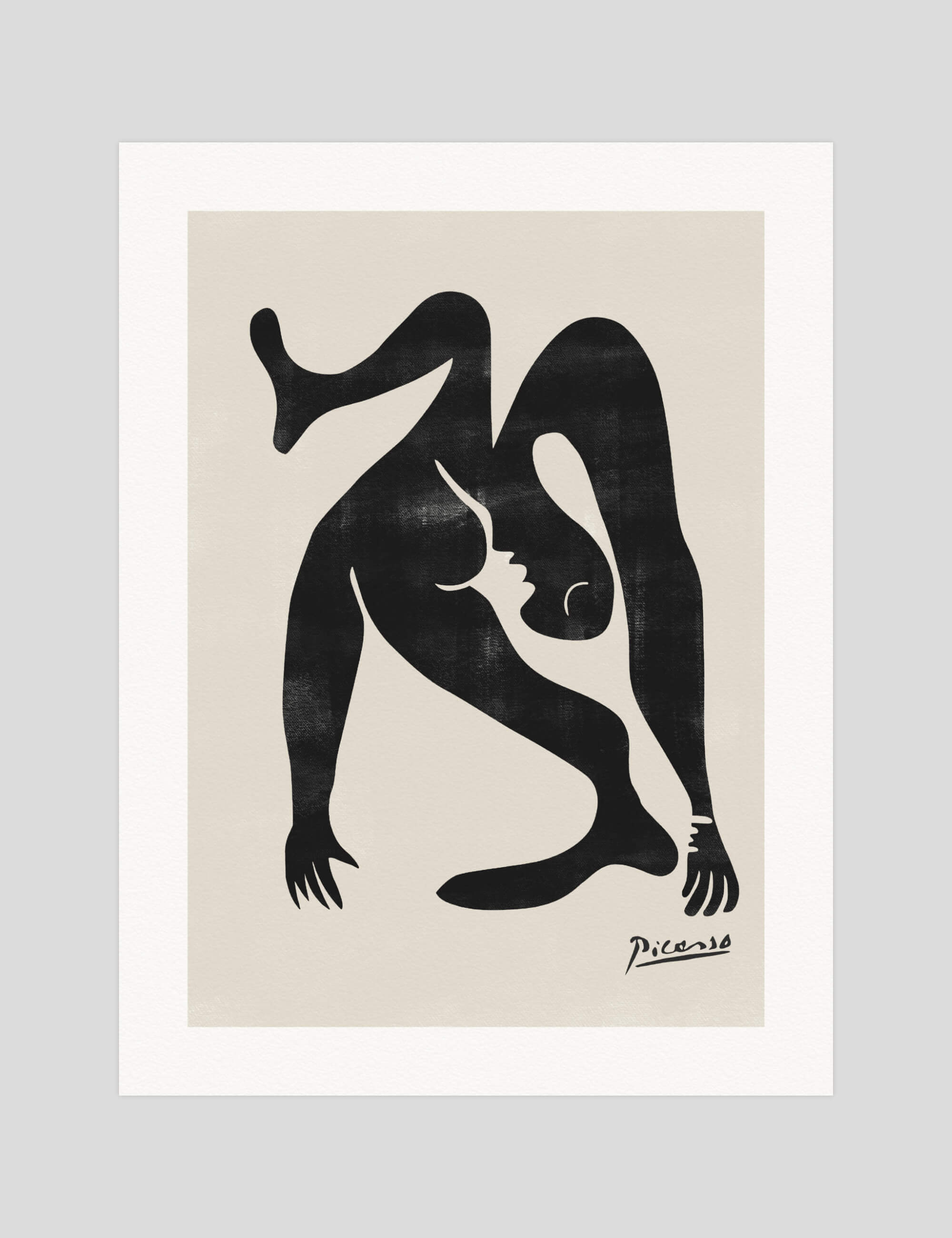 Pablo Picasso The Acrobat gallery quality art print produced using 100% cotton rag textured art paper and pigment based archival inks in New Zealand.