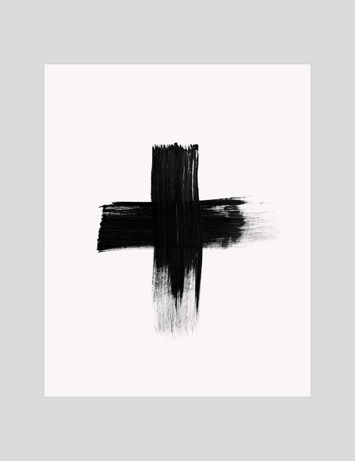 Painted Cross Art Print | Pop Motif