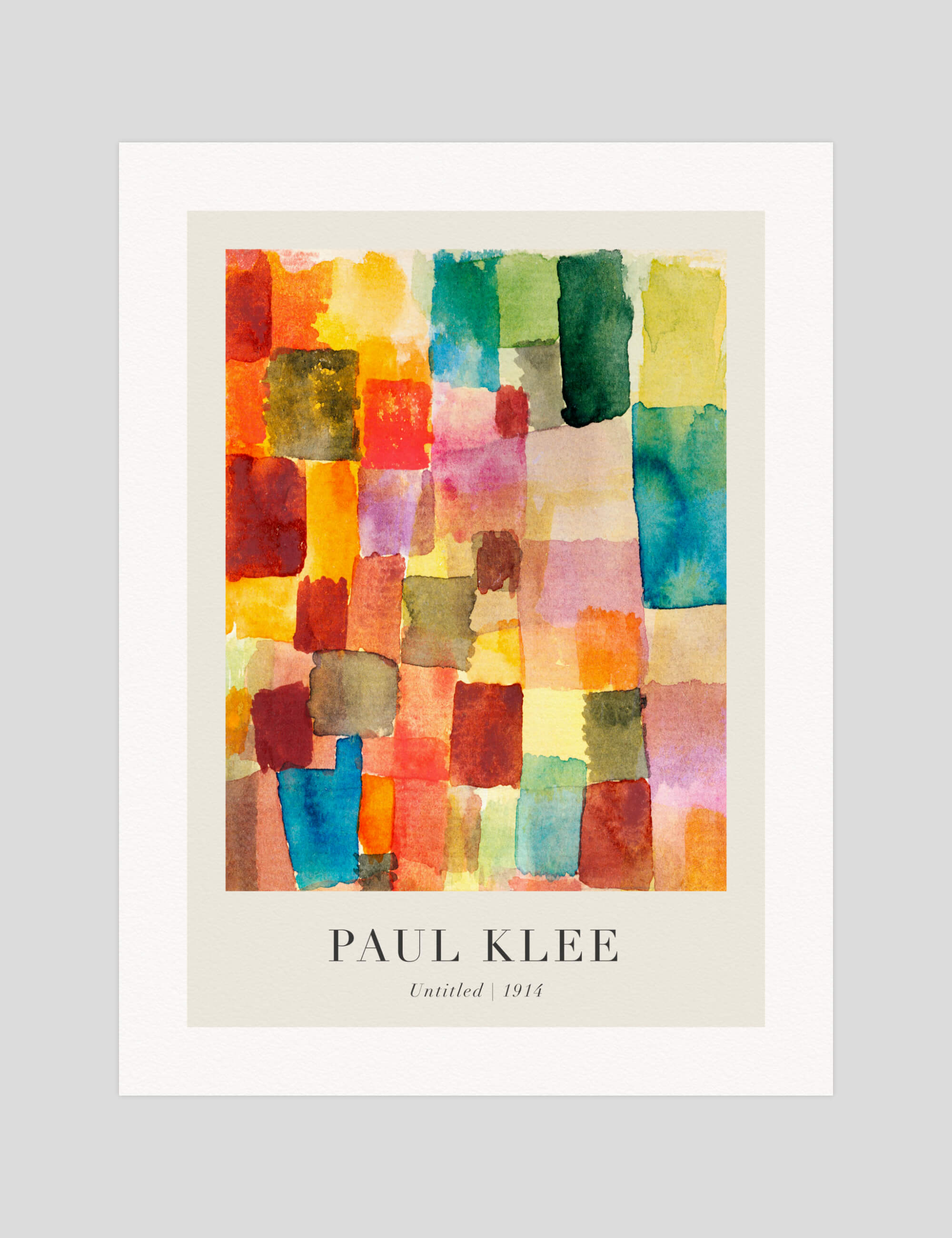 Paul Klee Untitled, 1914 gallery quality art print produced using 100% cotton rag textured art paper and pigment based archival inks in New Zealand.