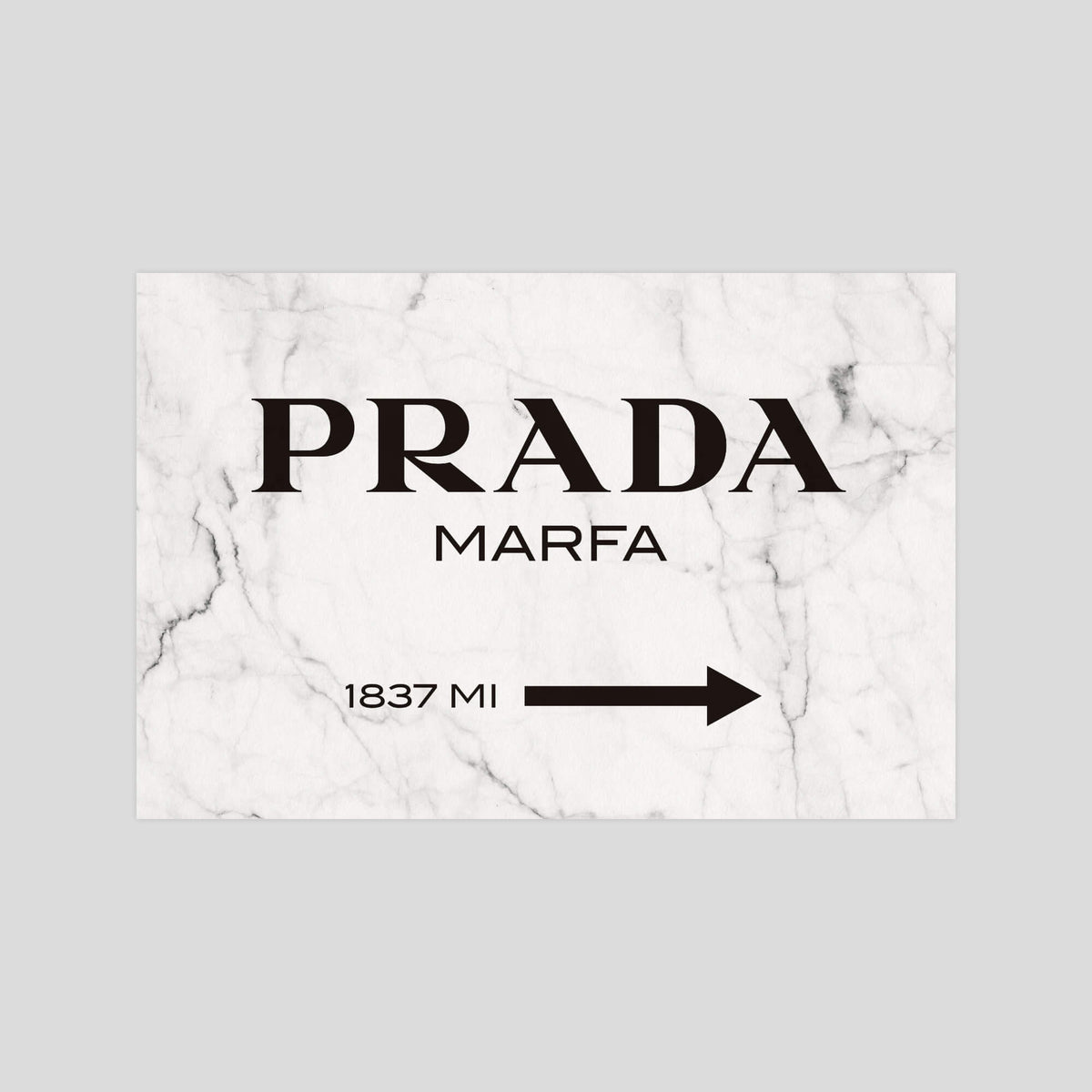 Prada Marfa Marble gallery quality art print produced using 100% cotton rag textured art paper and pigment based archival inks in New Zealand.