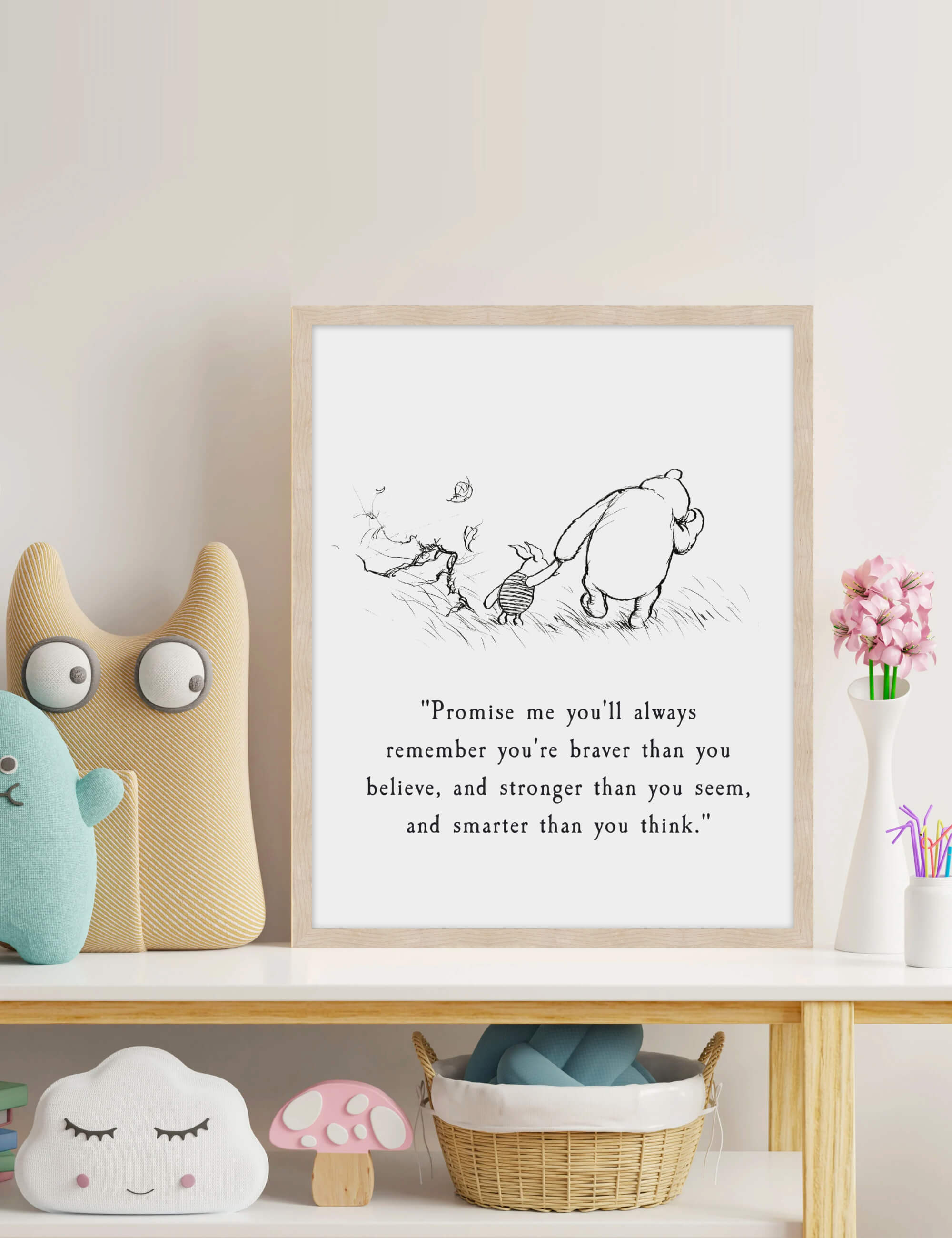 Winnie The Pooh - Promise Me Wall Art for Nursery