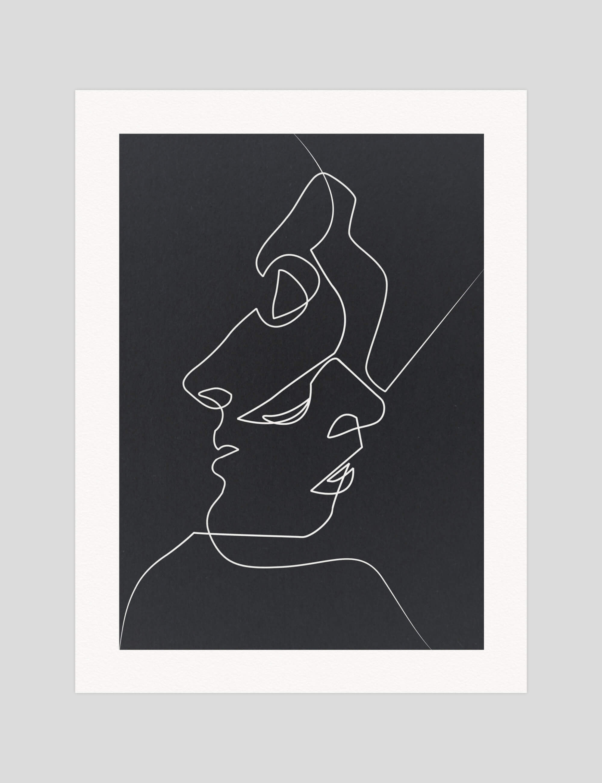 Quibe Close Noir gallery quality art print produced using 100% cotton rag textured art paper and pigment based archival inks in New Zealand.