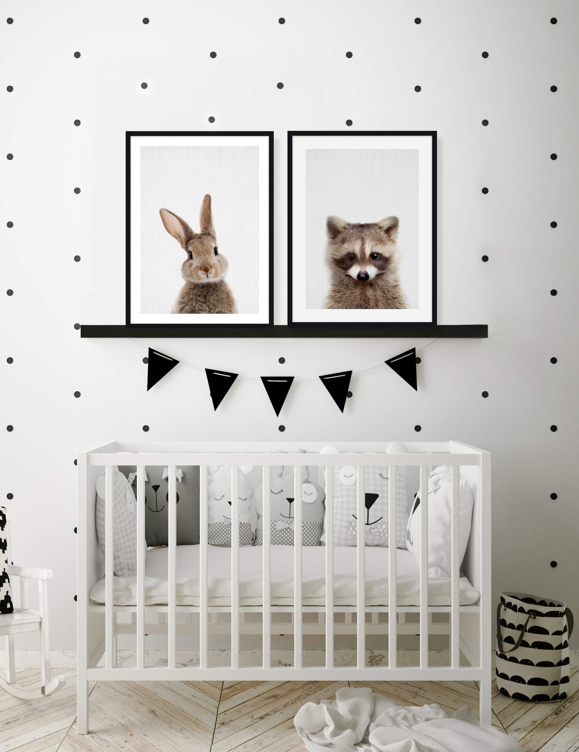 Woodland Raccoon by Lila And Lola Wall Art for Nursery