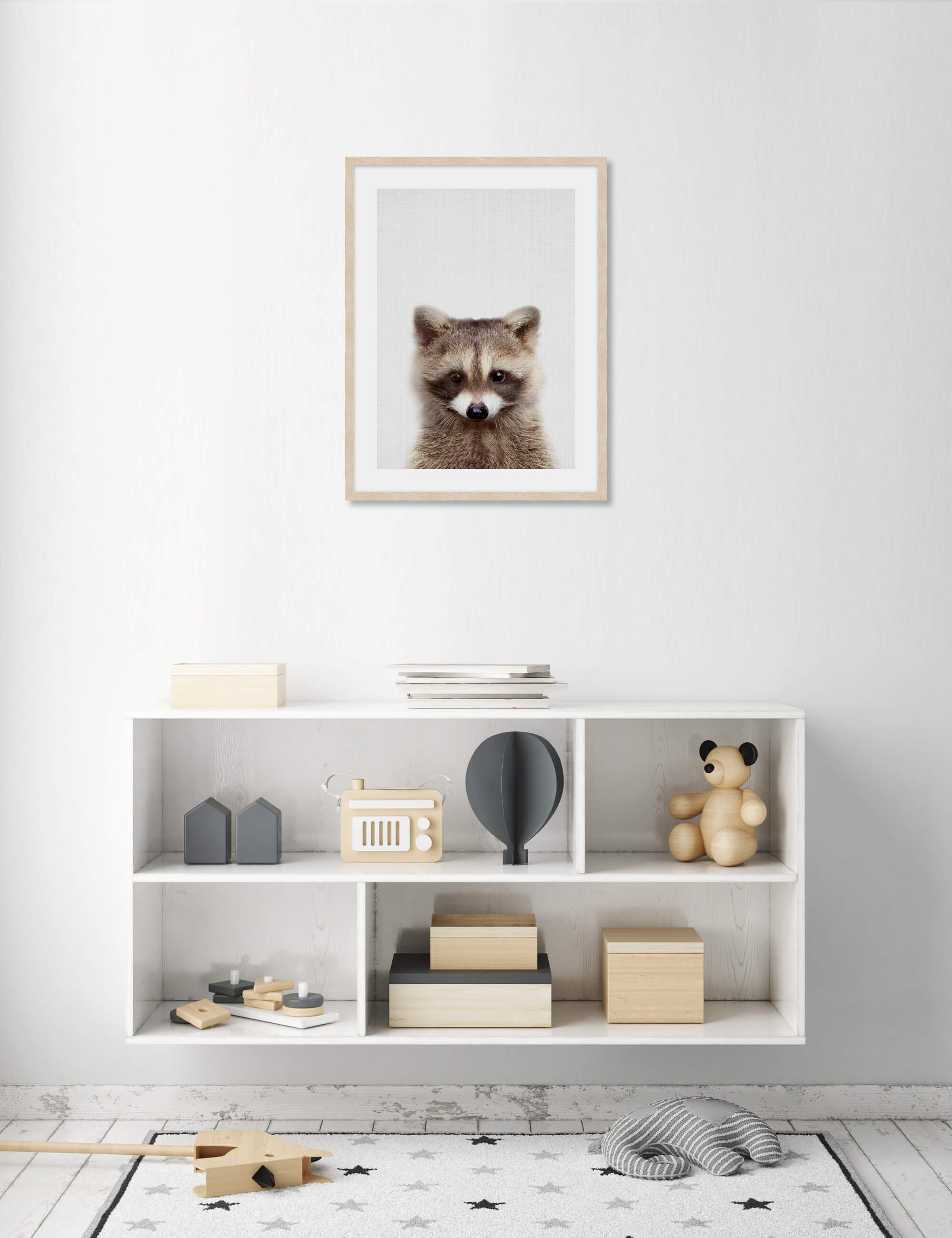 Woodland Raccoon by Lila And Lola Wall Art