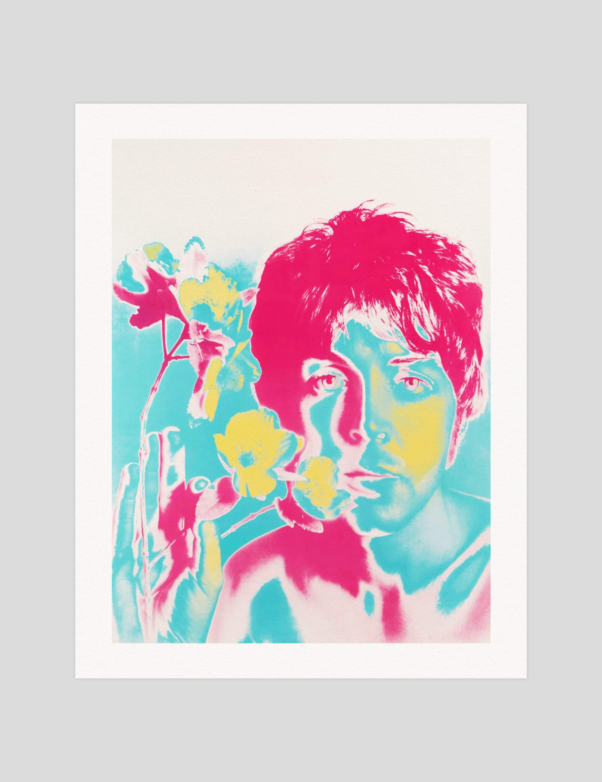 Richard Avedon Paul McCartney gallery quality art print produced using 100% cotton rag textured art paper and pigment based archival inks in New Zealand.