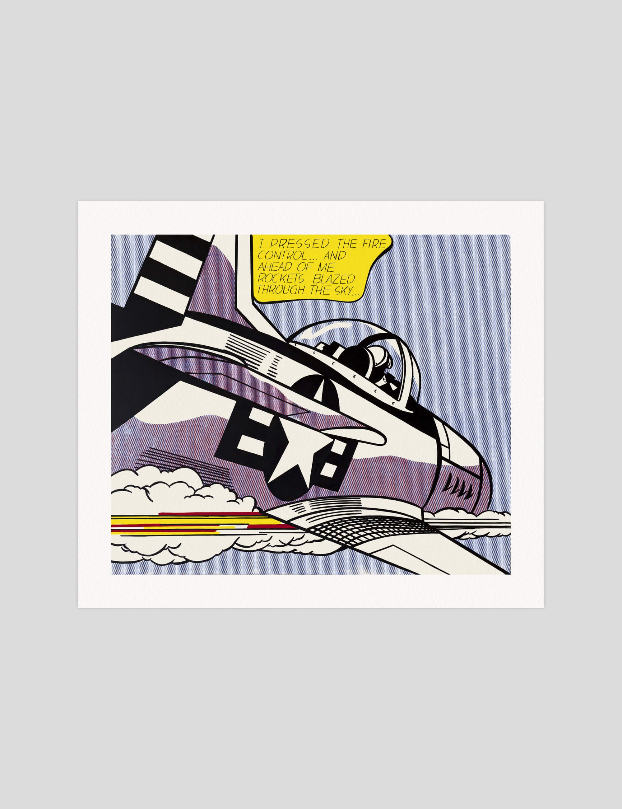 WHAAM (Panel 1) Art Print by Roy Lichtenstein | Pop Motif