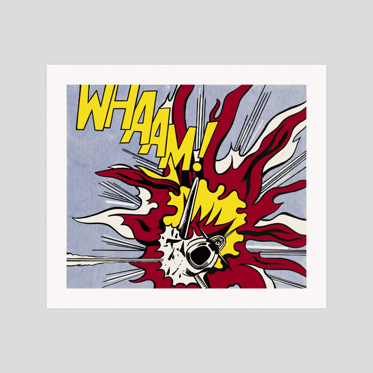 Roy Lichtenstein WHAAM (Panel 2) gallery quality art print produced using 100% cotton rag textured art paper and pigment based archival inks in New Zealand.