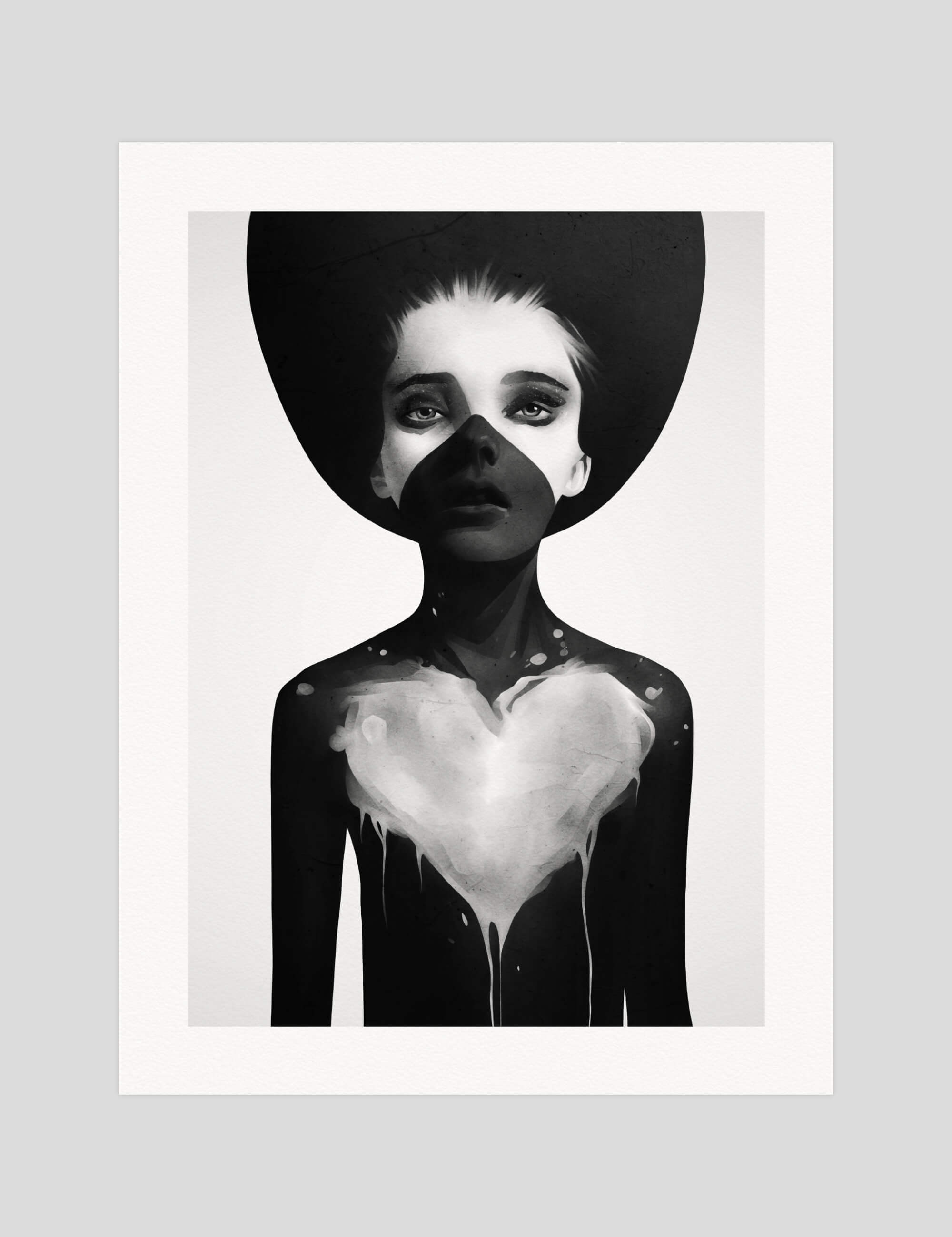 Ruben Ireland Hold On gallery quality art print produced using 100% cotton rag textured art paper and pigment based archival inks in New Zealand.