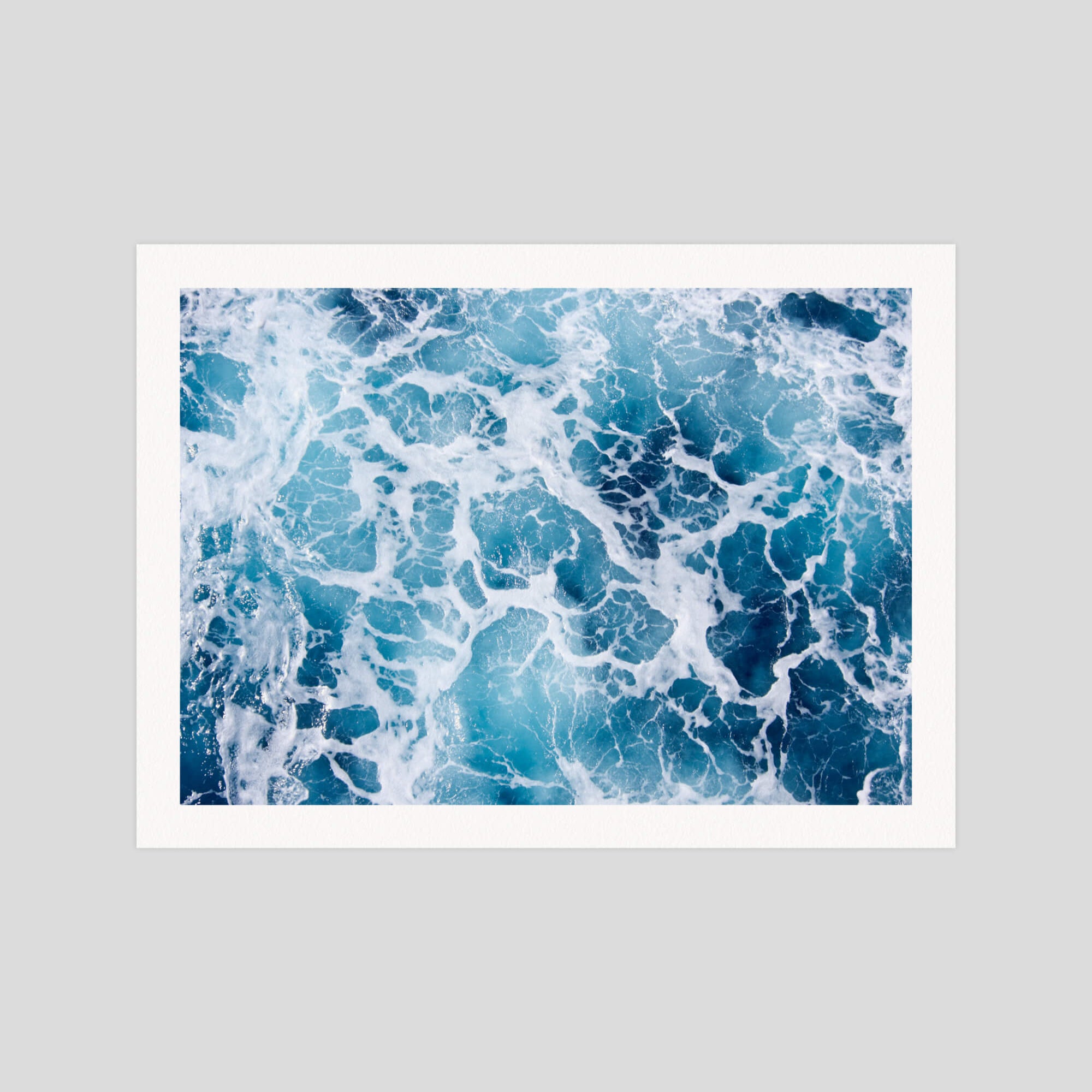 Sea Foam gallery quality art print produced using 100% cotton rag textured art paper and pigment based archival inks in New Zealand.