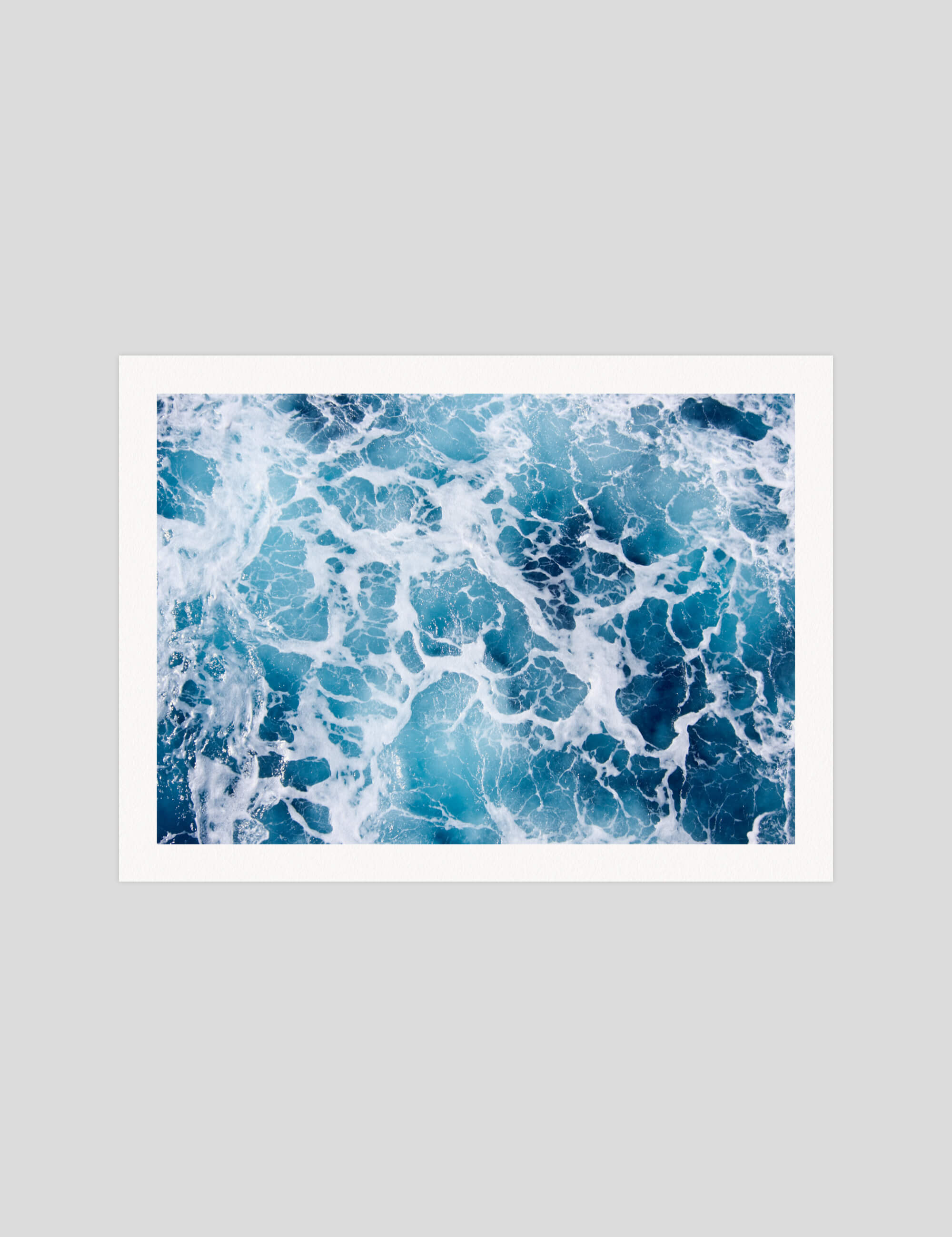Sea Foam gallery quality art print produced using 100% cotton rag textured art paper and pigment based archival inks in New Zealand.