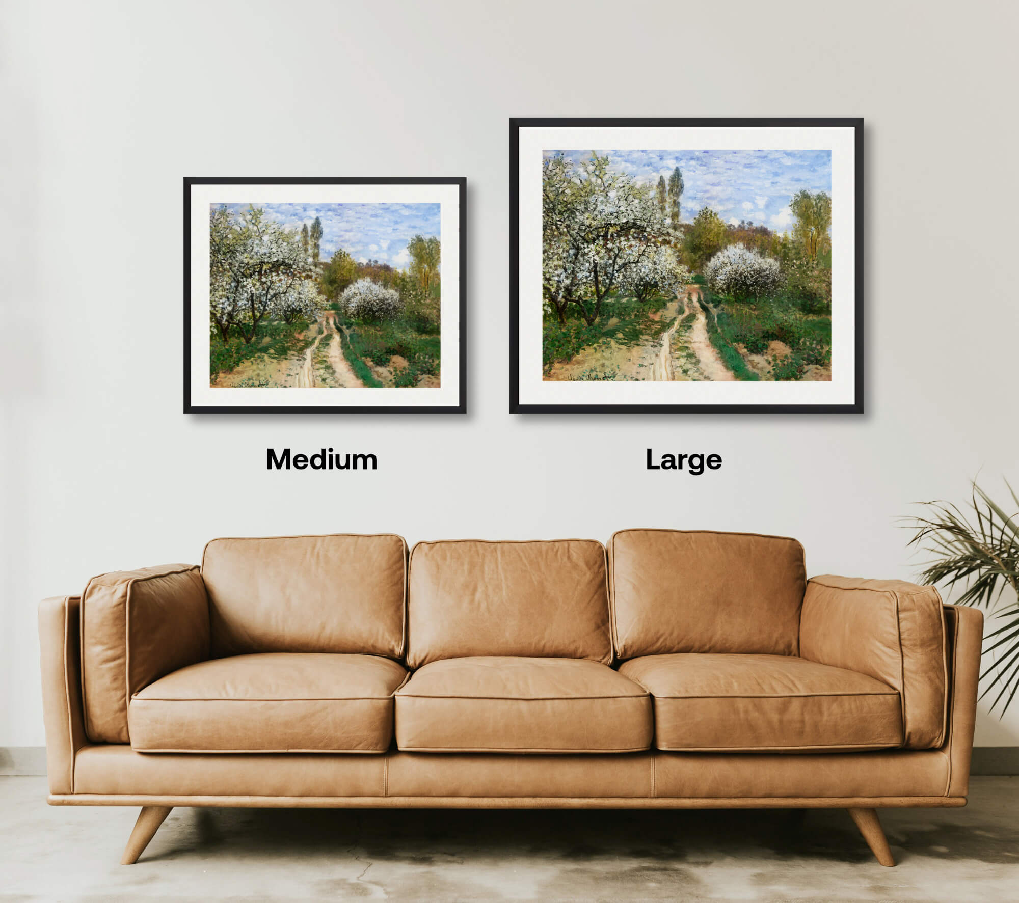 Pommiers en fleurs Art Print by Claude Monet | Pop Motif