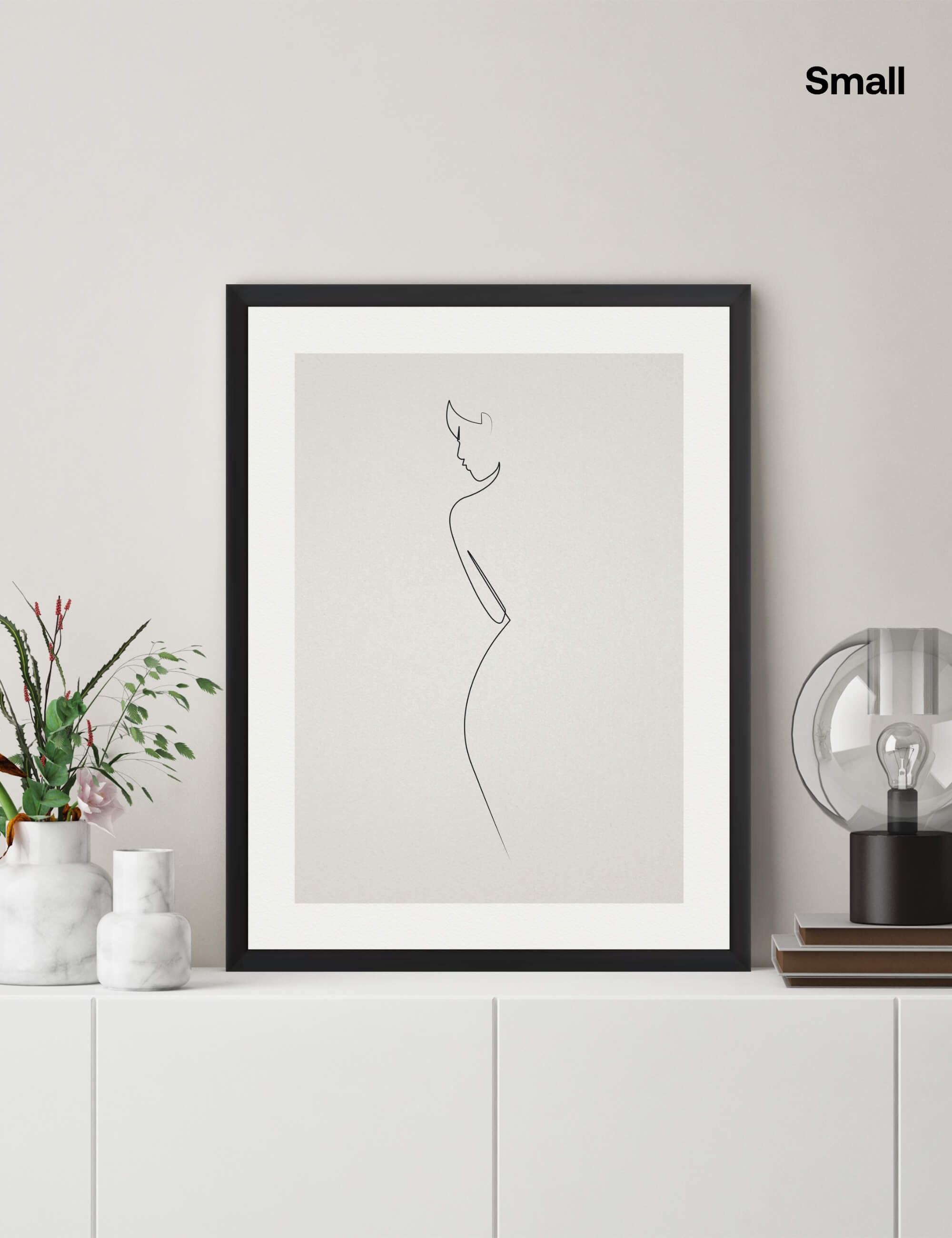 One Line Nude by Quibe Wall Art