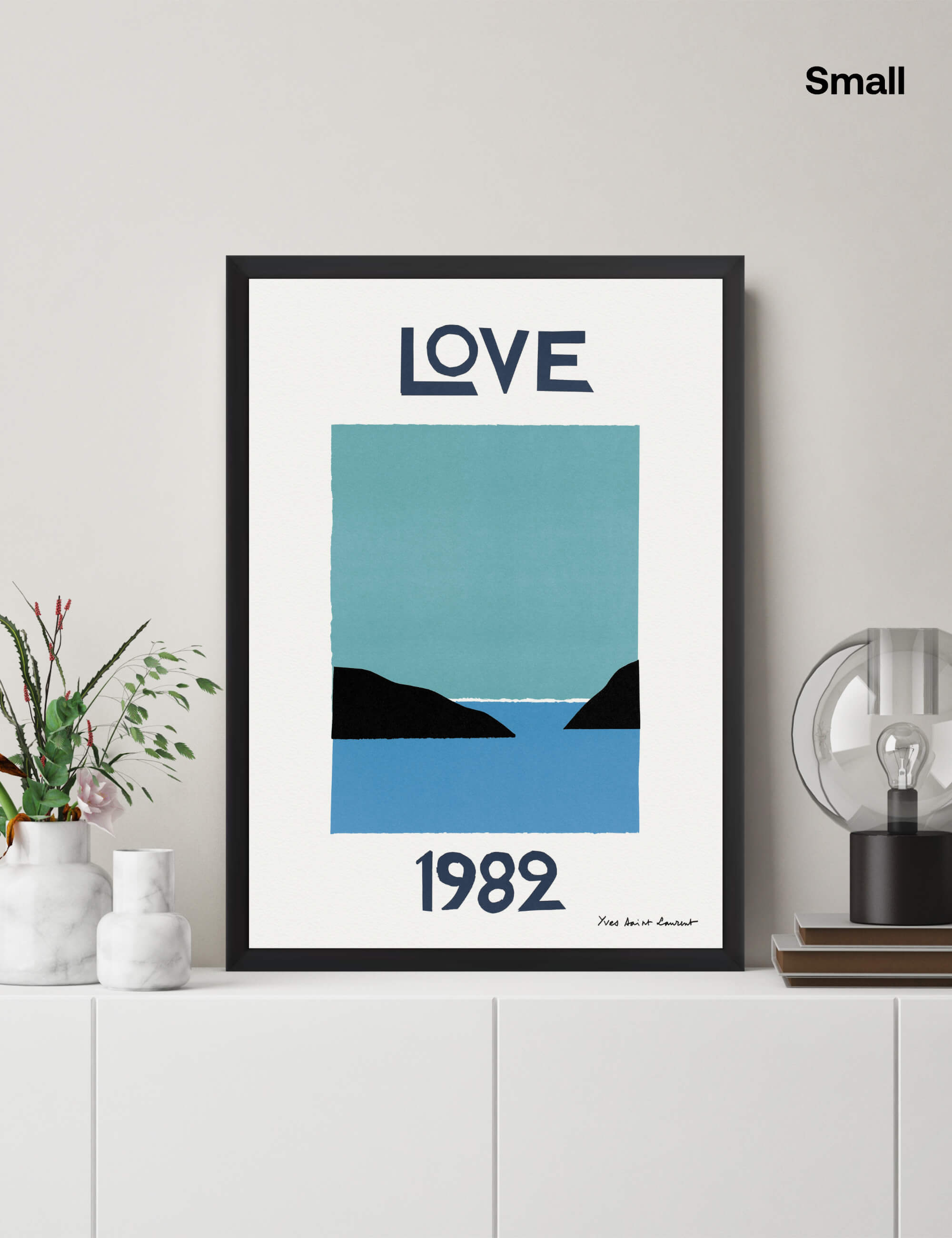 Yves Saint Laurent Love 1982 Wall Art