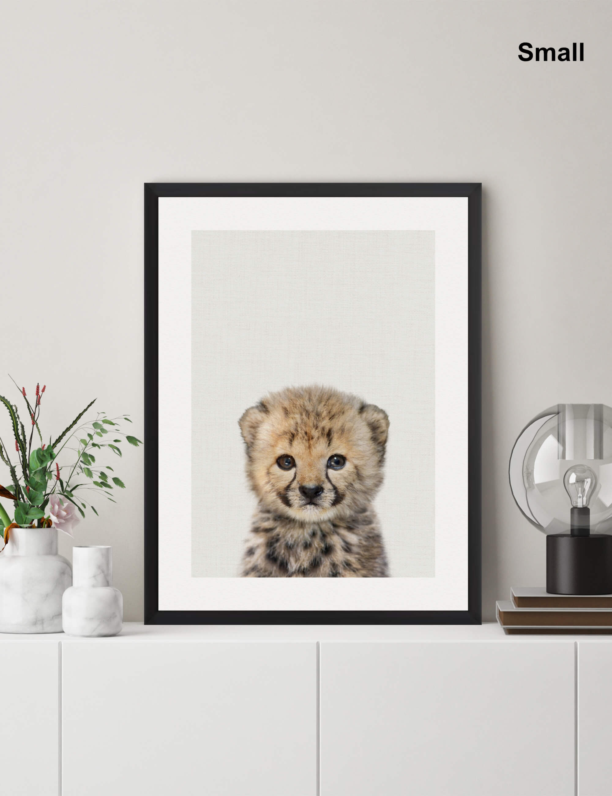 Baby Cheetah by Peekaboo Prints Wall Art