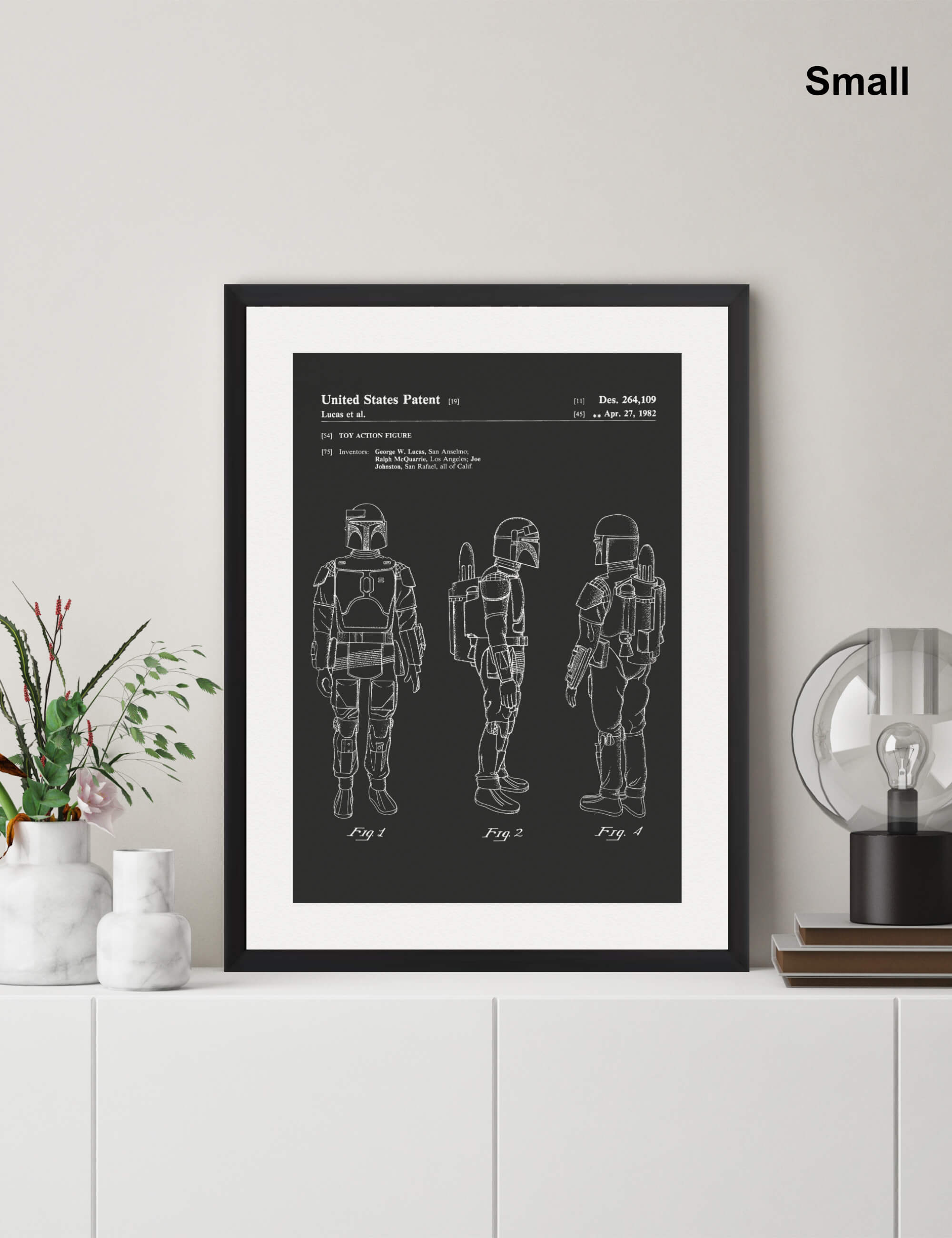 Boba Fett Patent Wall Art