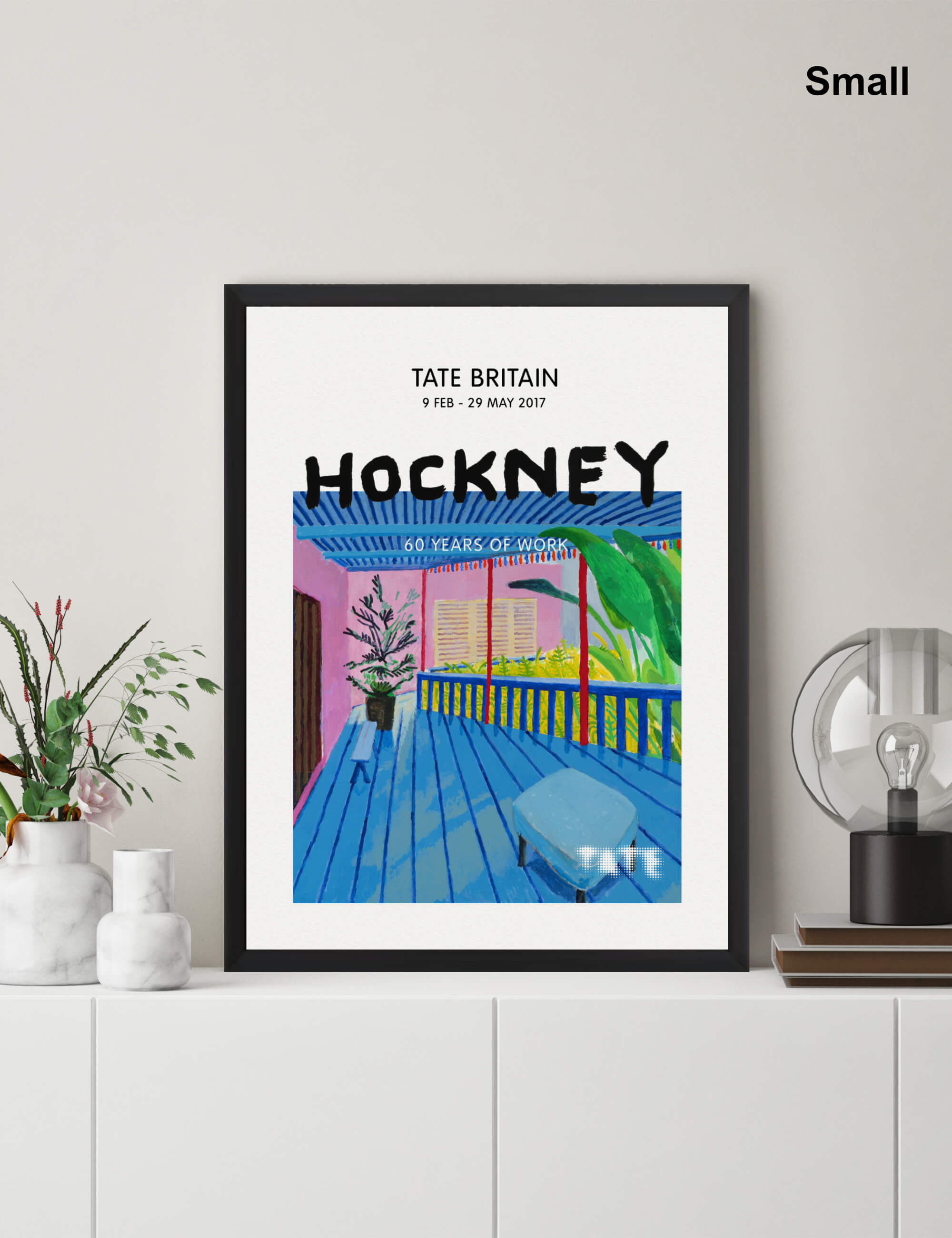 Hockney Tate Britain Blue Terrace by David Hockney Wall Art