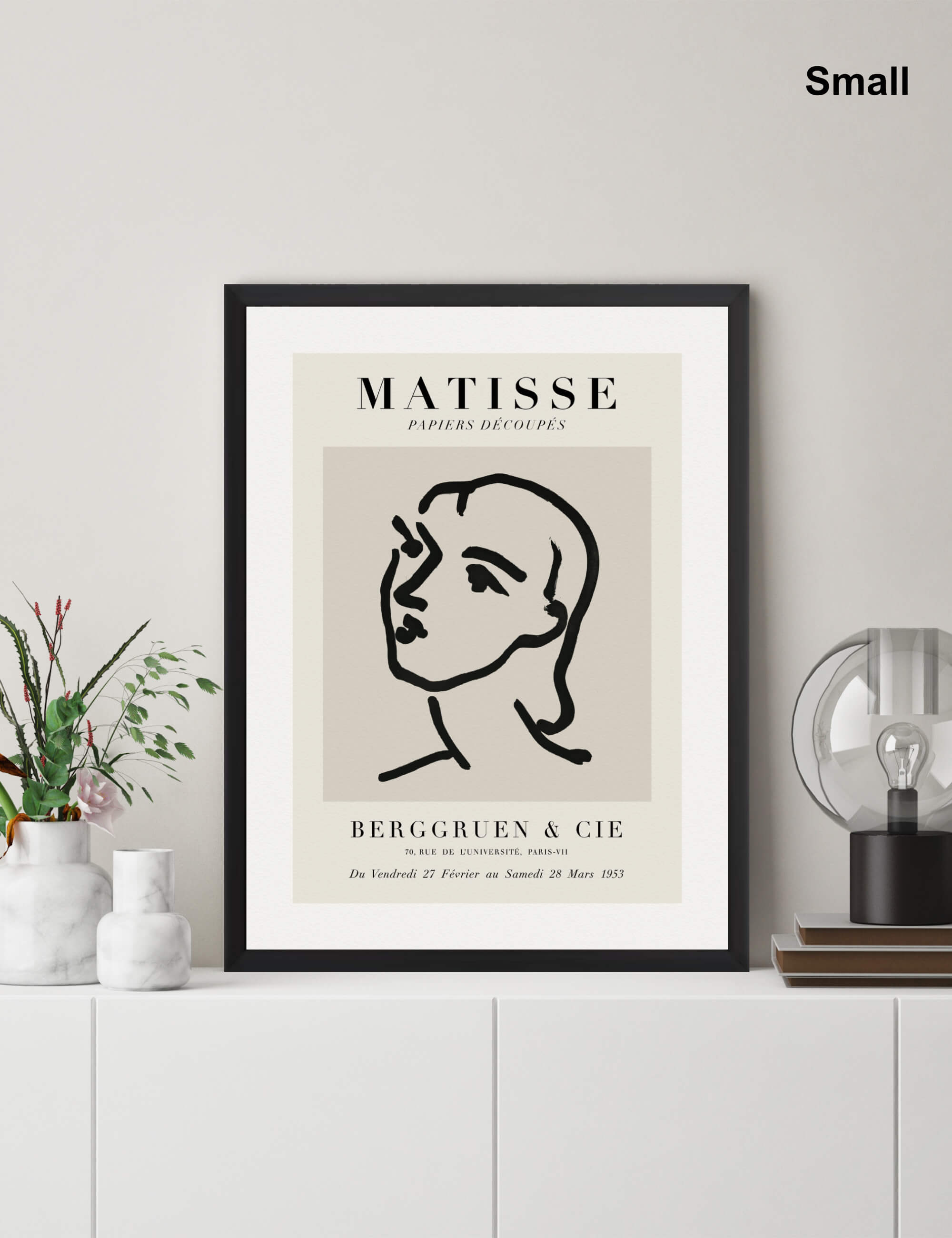 Nadia Aux Cheveux Lisses by Henri Matisse Wall Art