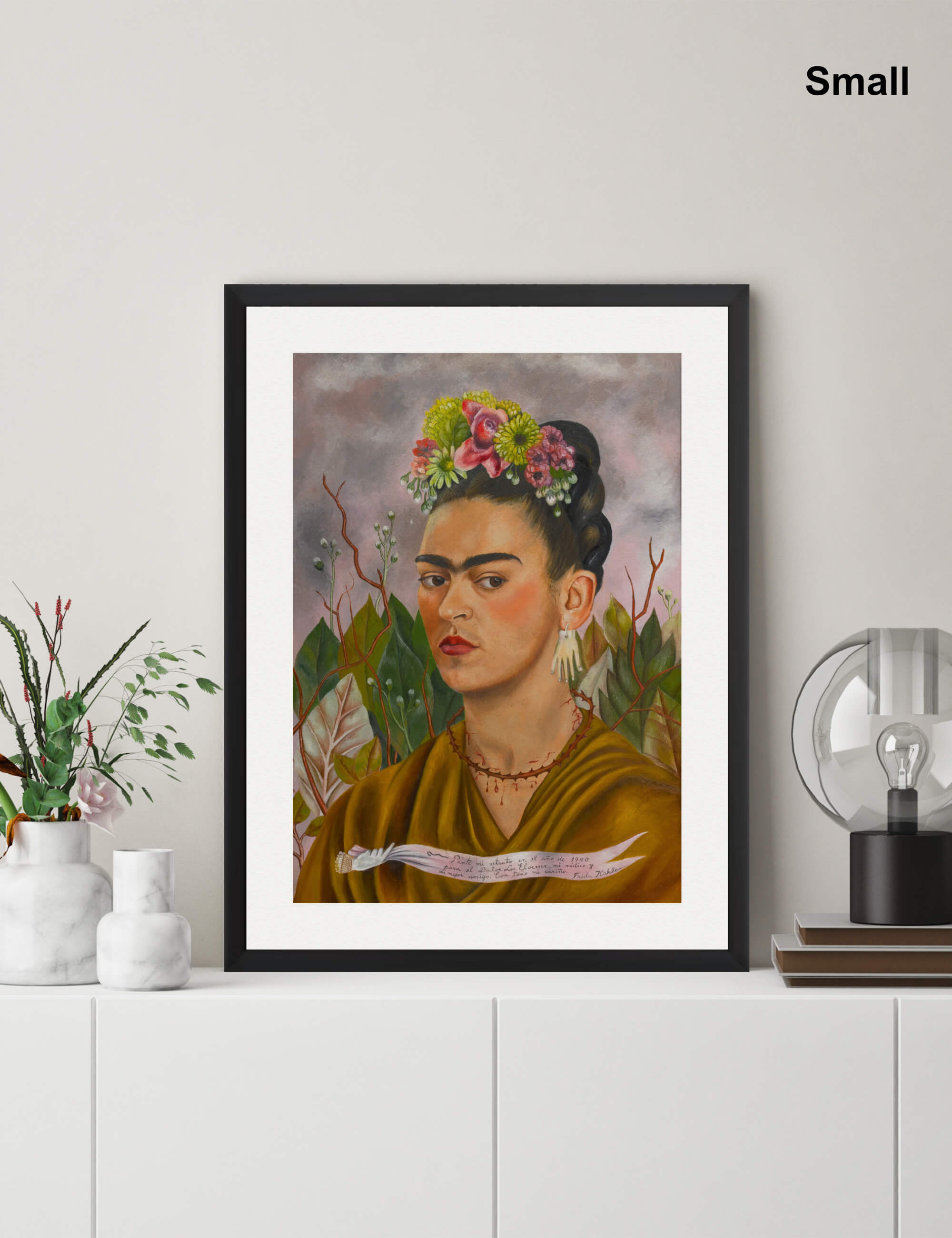 Self Portrait Dedicated to Dr Eloesser by Frida Kahlo Wall Art