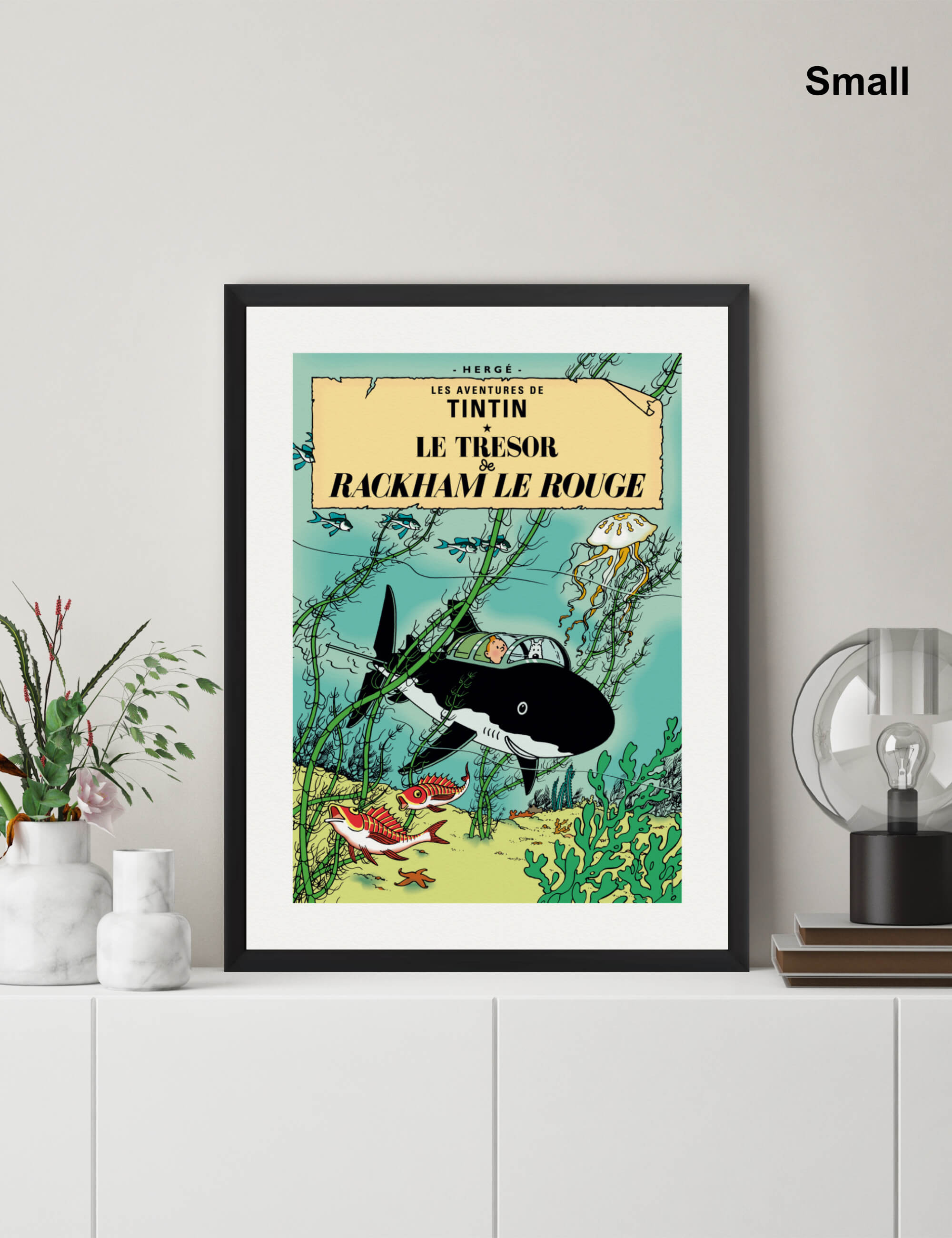 Tintin Le Trésor de Rackham le Rouge by Herge Wall Art