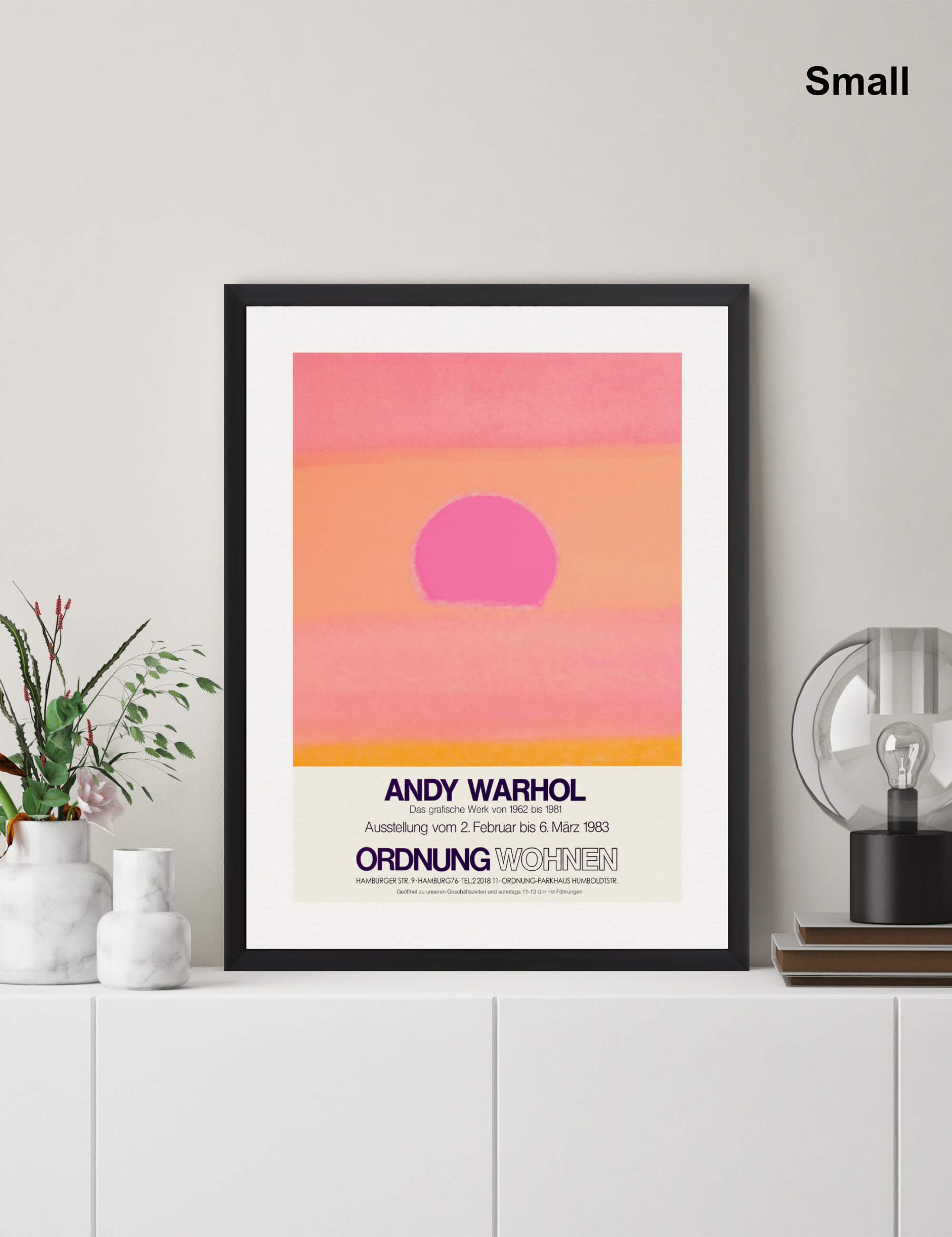 Warhol Ordnung Wohnen Sunset by Andy Warhol Wall Art