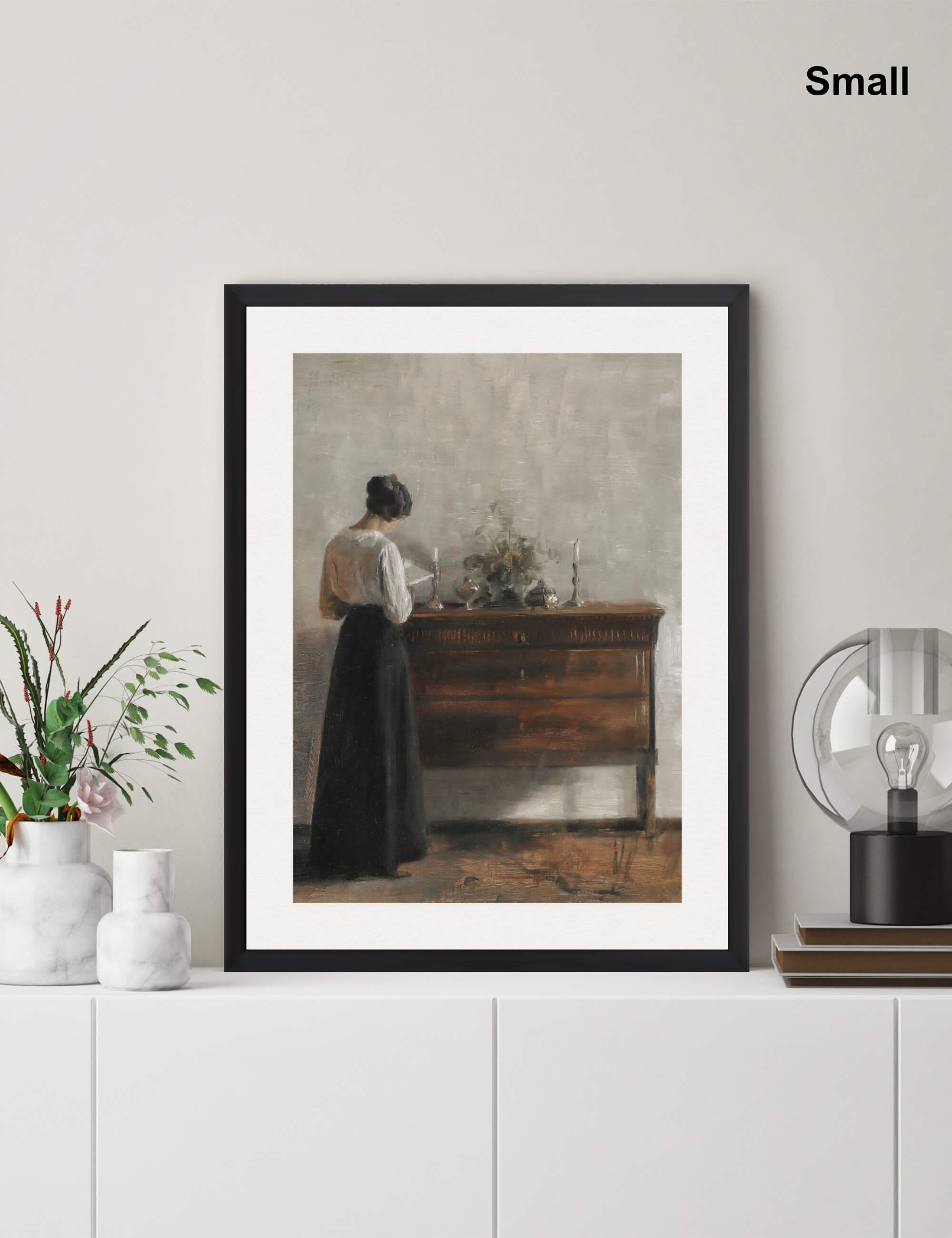 Woman Reading by Candlelight by Carl Holsoe Wall Art