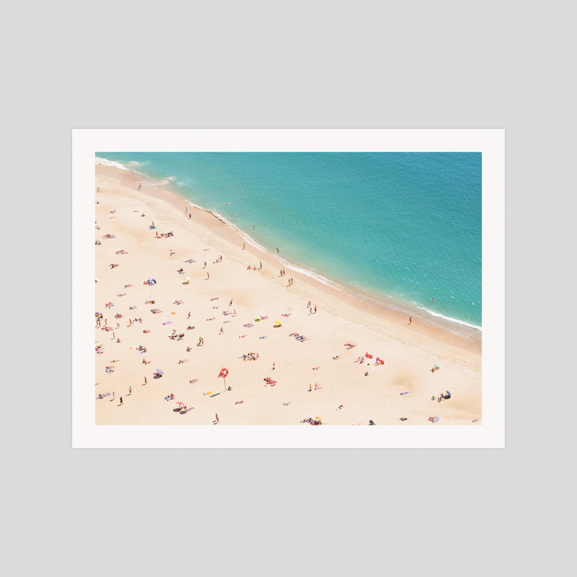 The Beach gallery quality art print produced using 100% cotton rag textured art paper and pigment based archival inks in New Zealand.