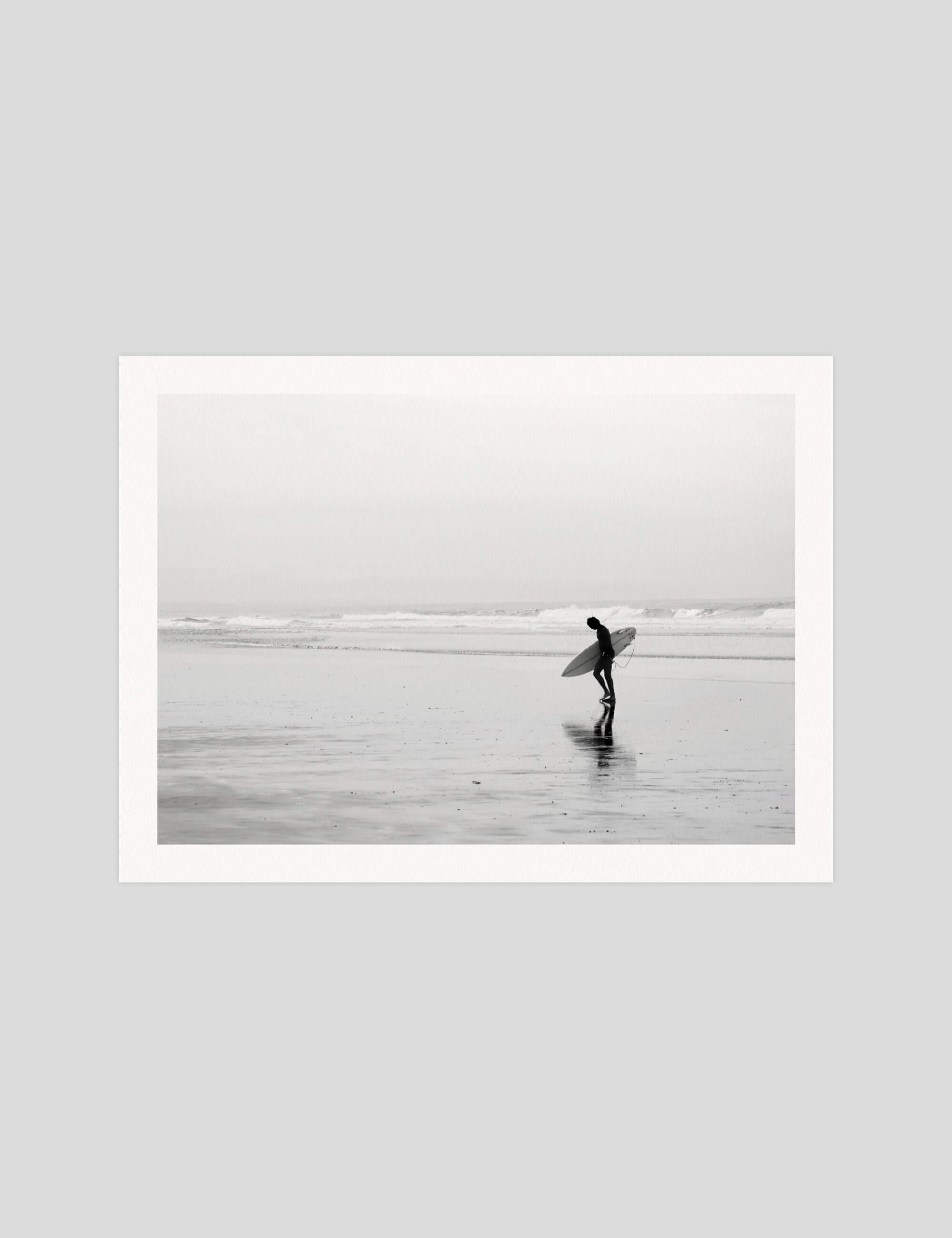 The Surfer gallery quality art print produced using 100% cotton rag textured art paper and pigment based archival inks in New Zealand.