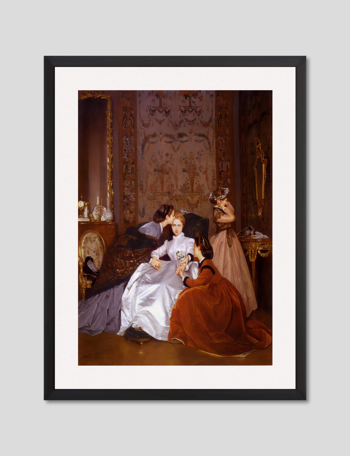 The Reluctant Bride Art Print by Auguste Toulmouche | Pop Motif