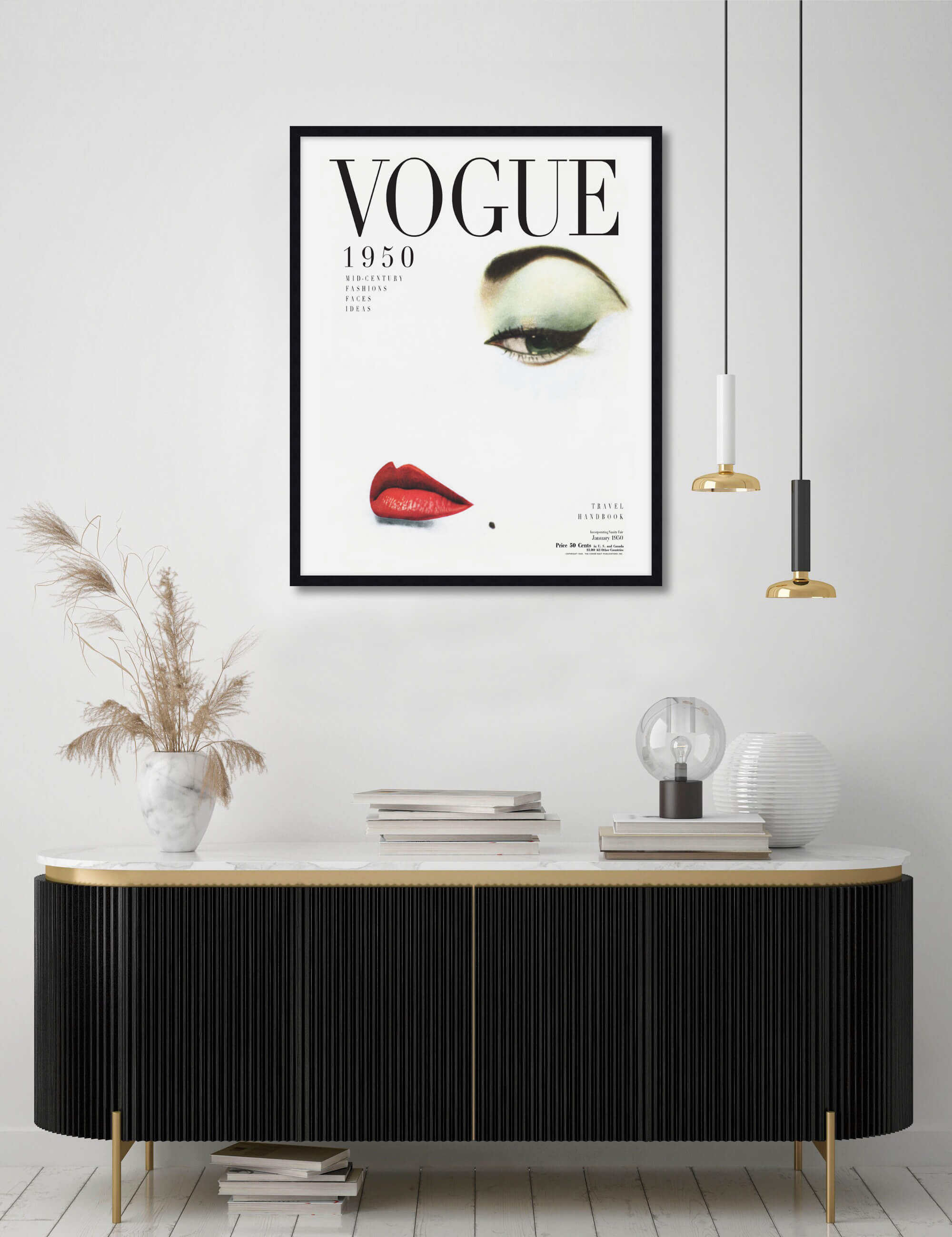 Vogue Cover 1950 Wall Art for Living Room